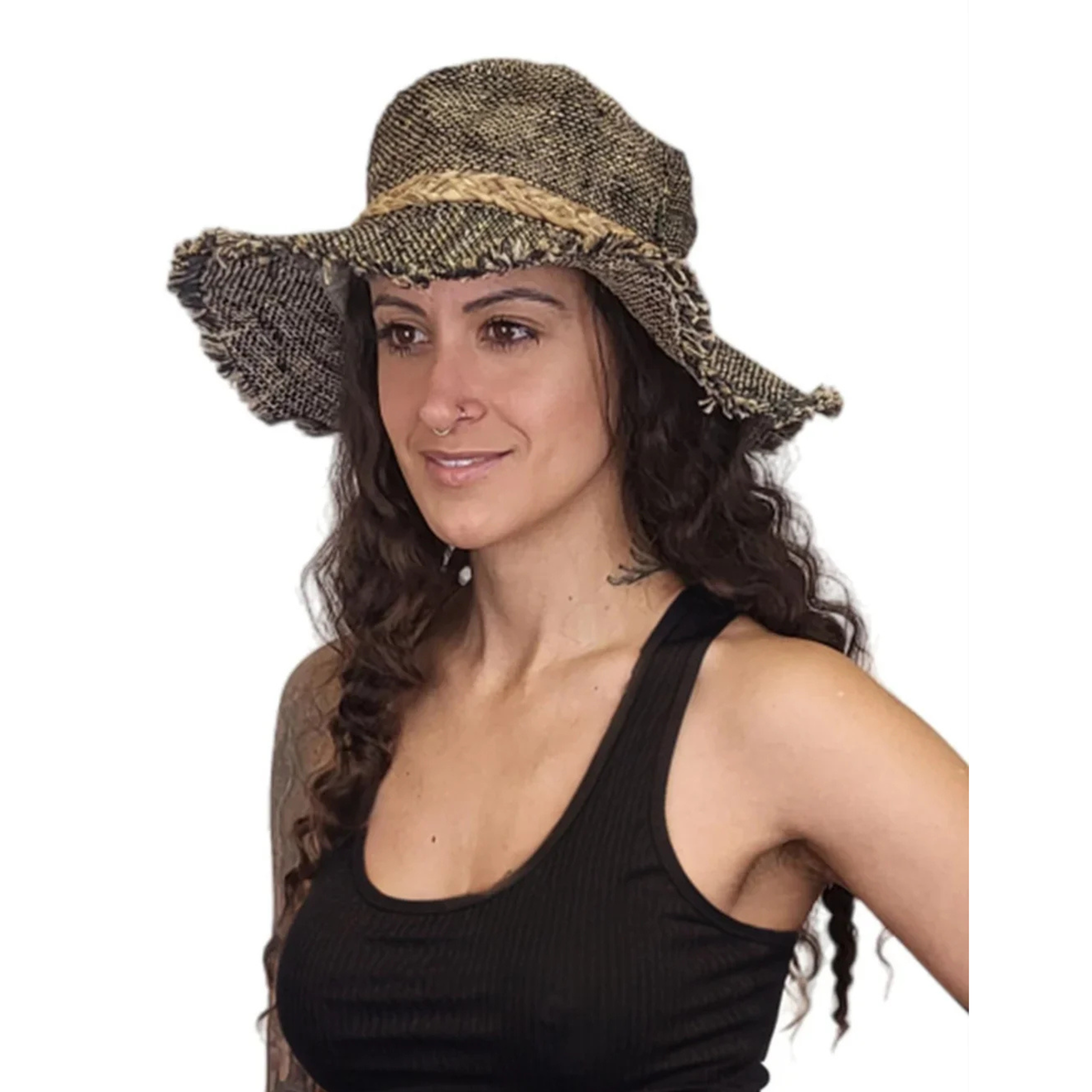 Tamarindo Wire Rim Fringe Hat