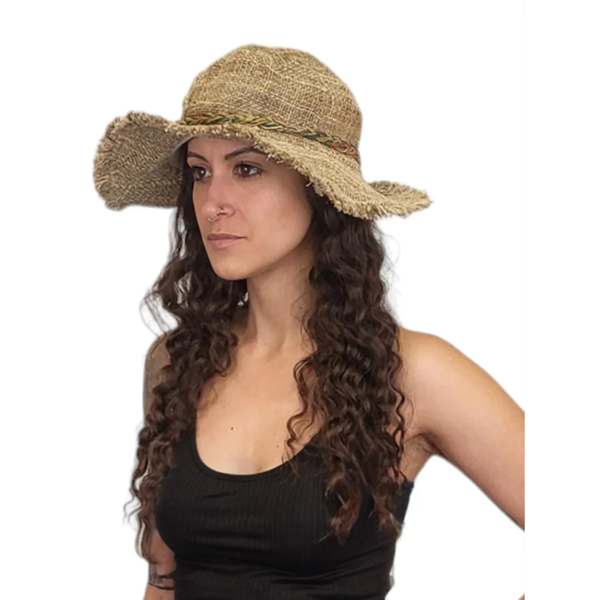 Tamarindo Wire Rim Fringe Hat