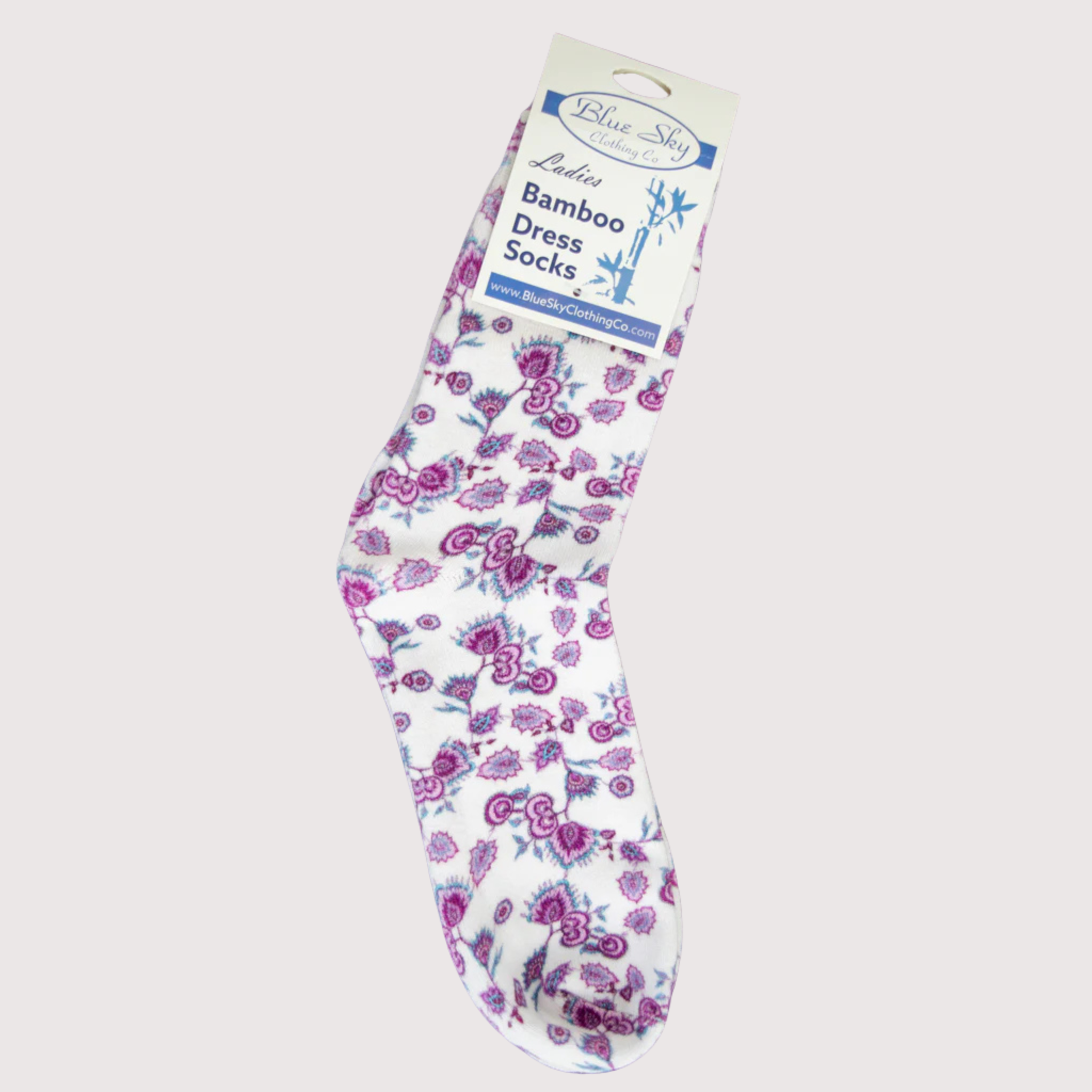 Bamboo Printed Dress Socks