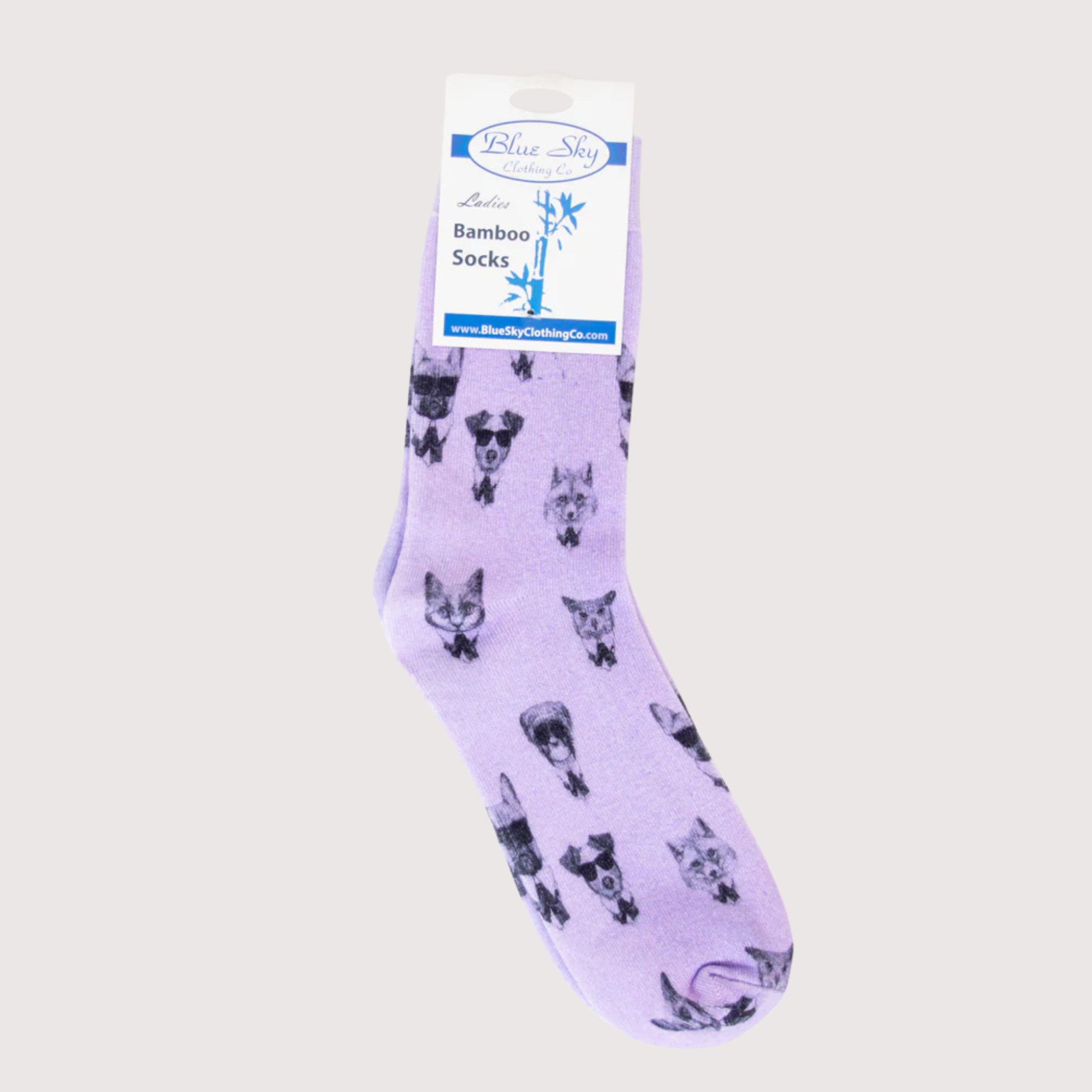 Bamboo Printed Dress Socks