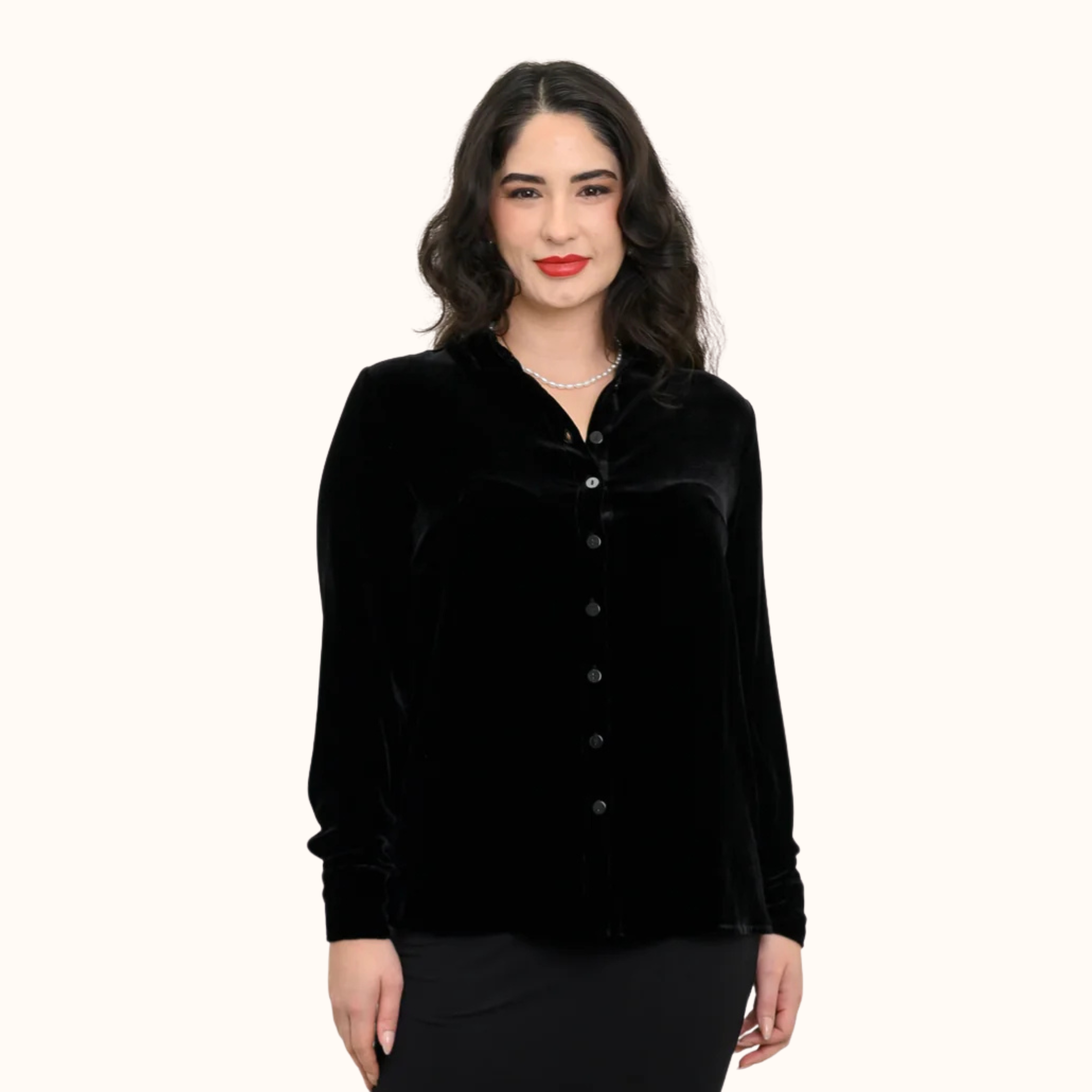 Silk Velvet Memory Blouse