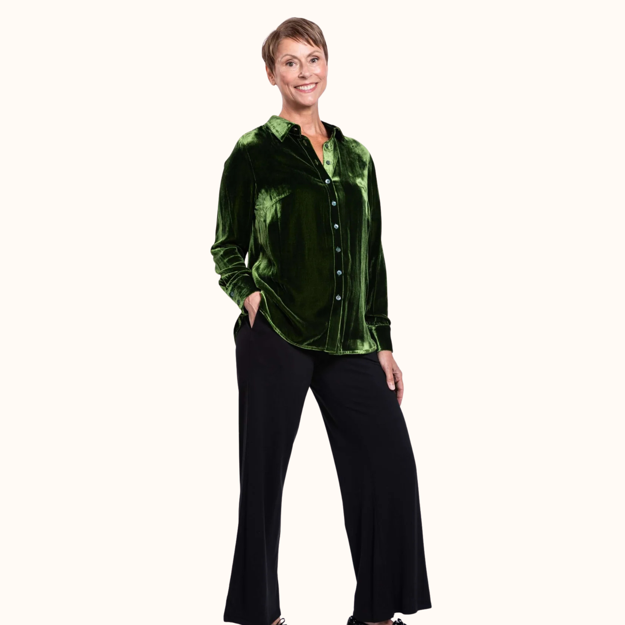 Silk Velvet Memory Blouse