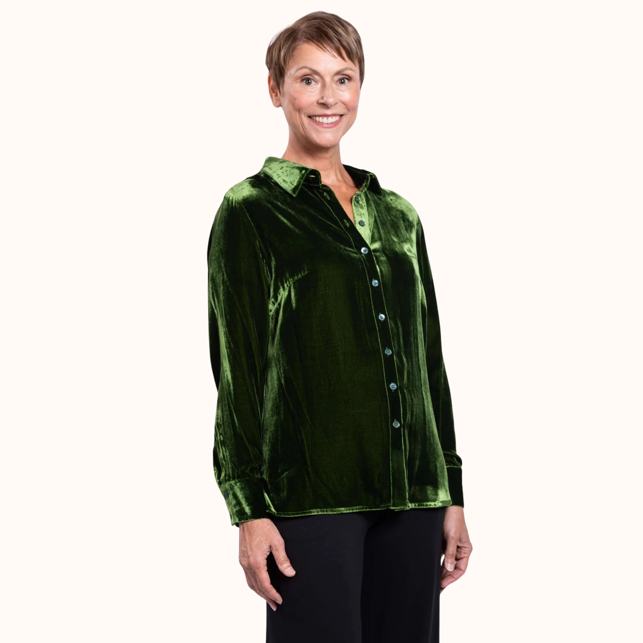 Silk Velvet Memory Blouse