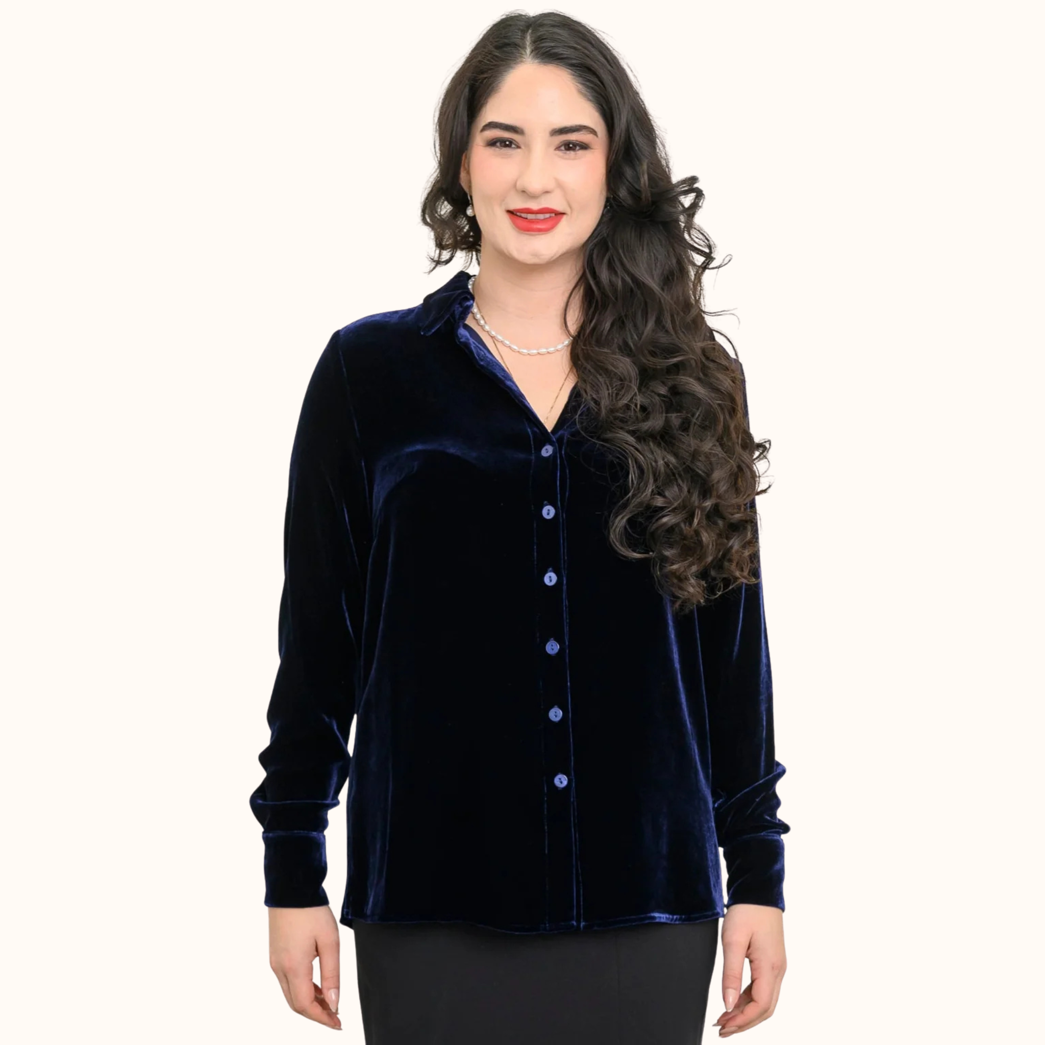 Silk Velvet Memory Blouse