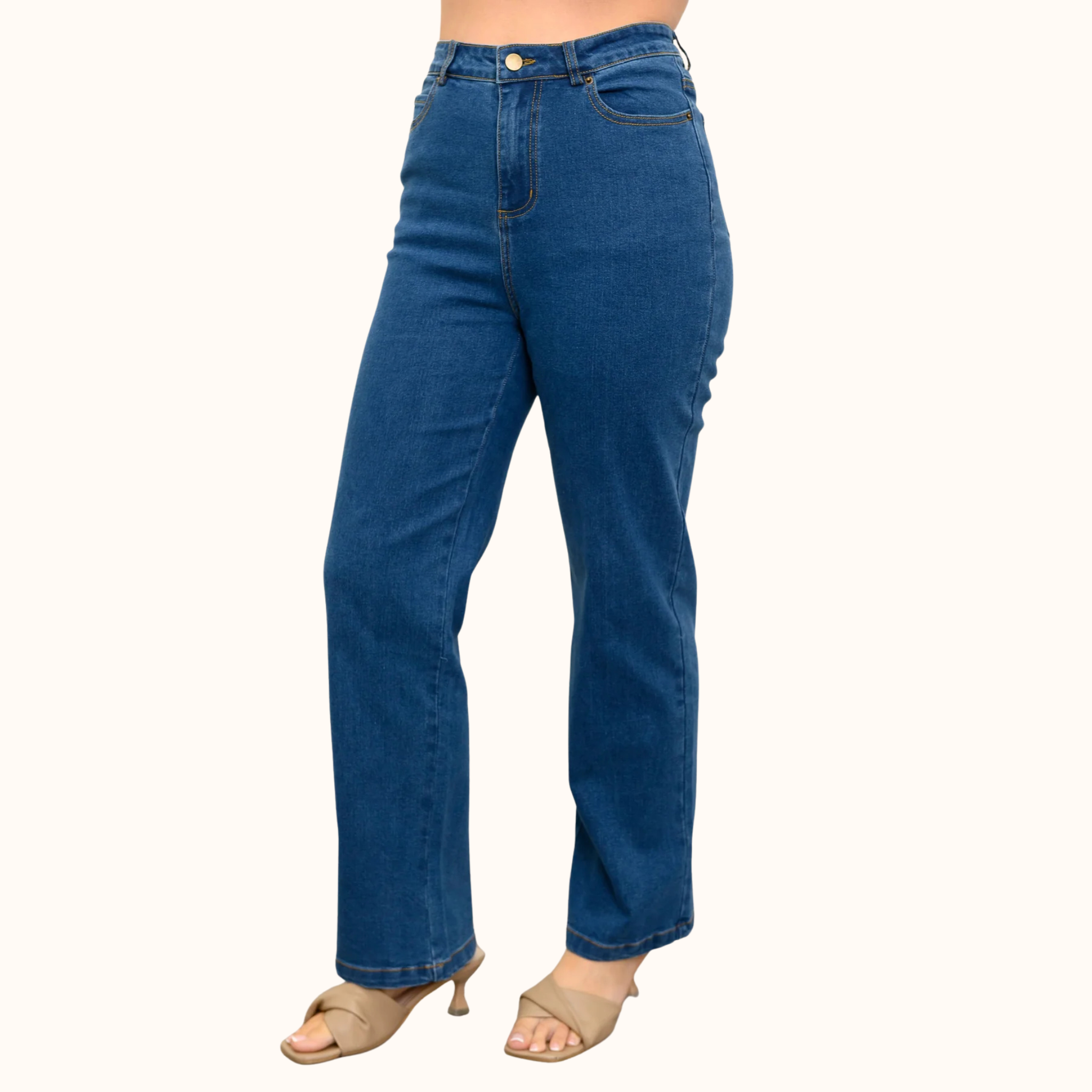 Straight Leg Jeans -  Petite