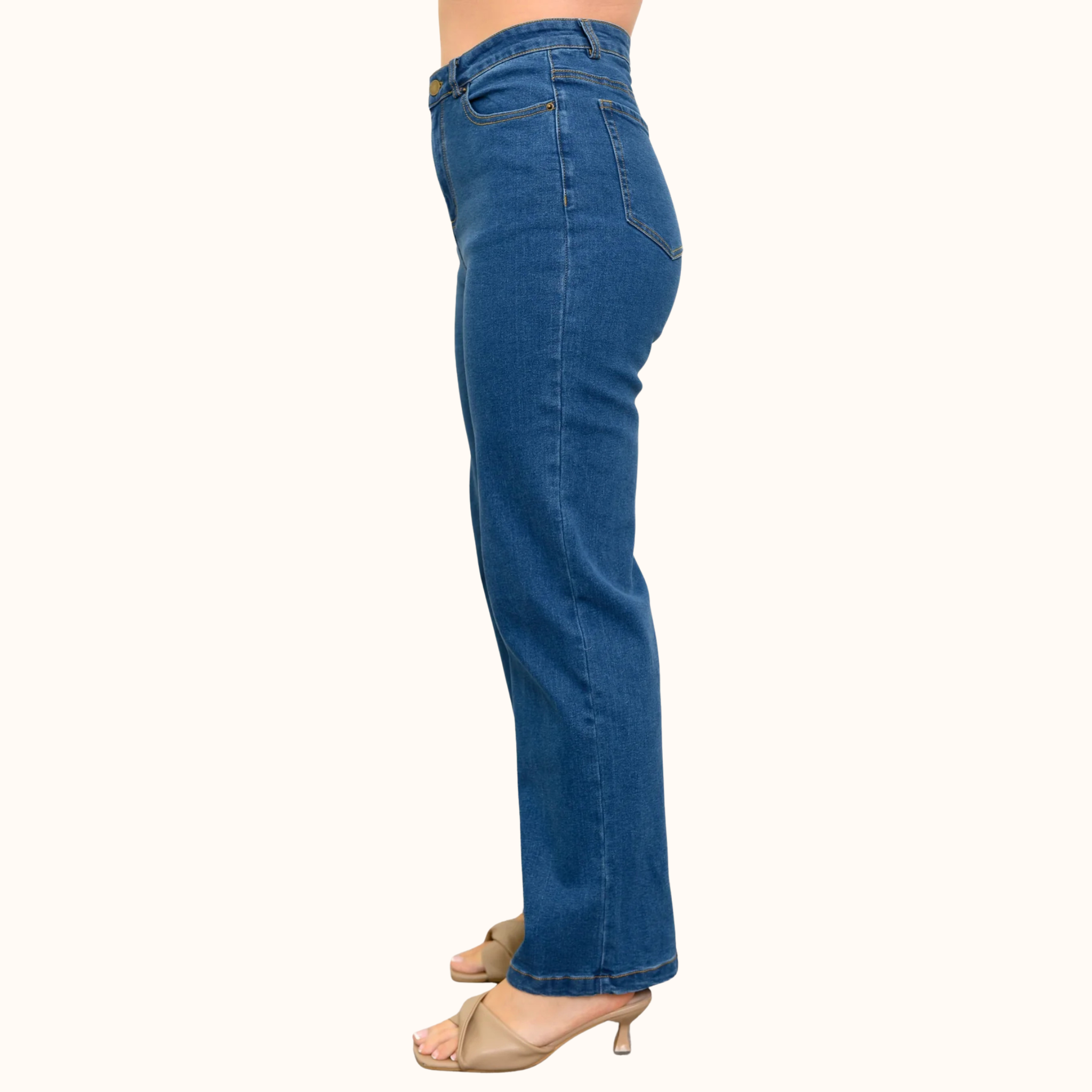 Straight Leg Jeans -  Petite