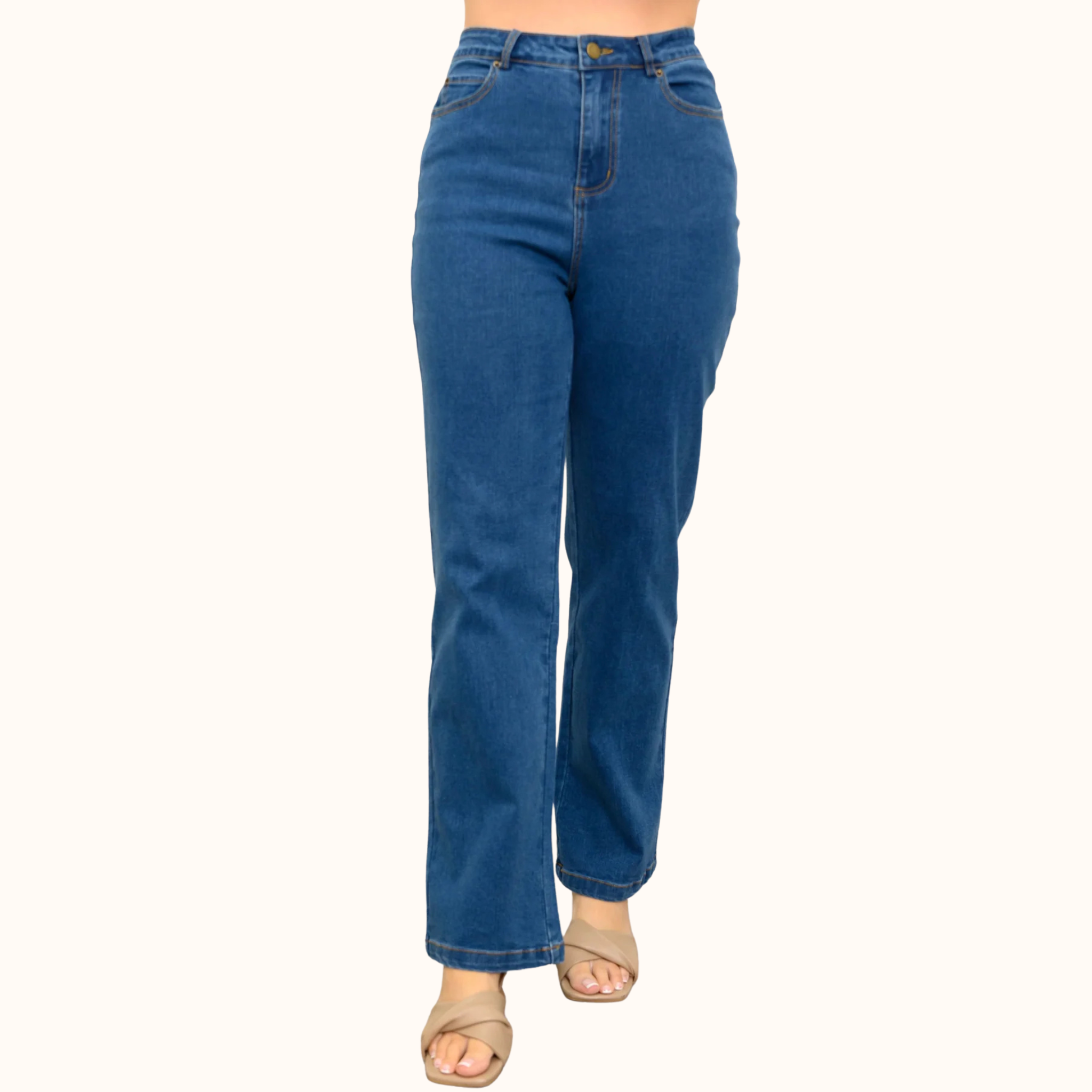 Straight Leg Jeans -  Petite