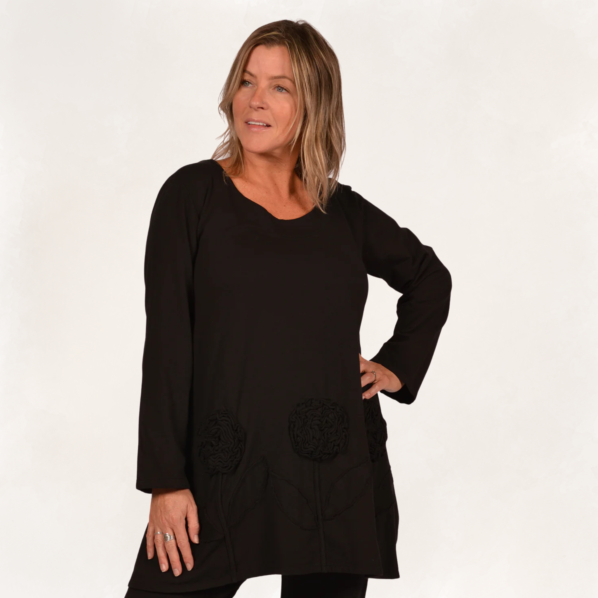 Rose Applique Tunic