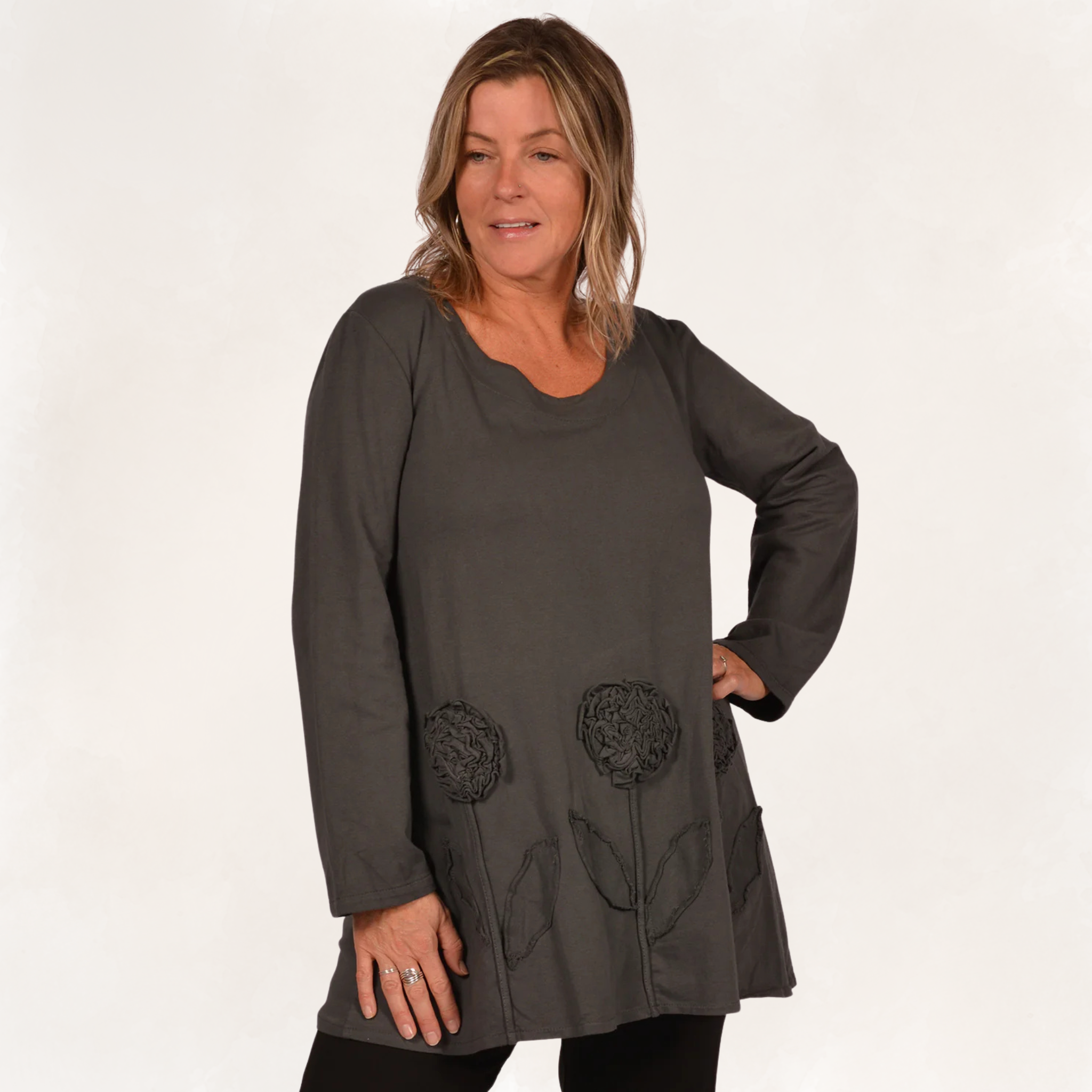 Rose Applique Tunic