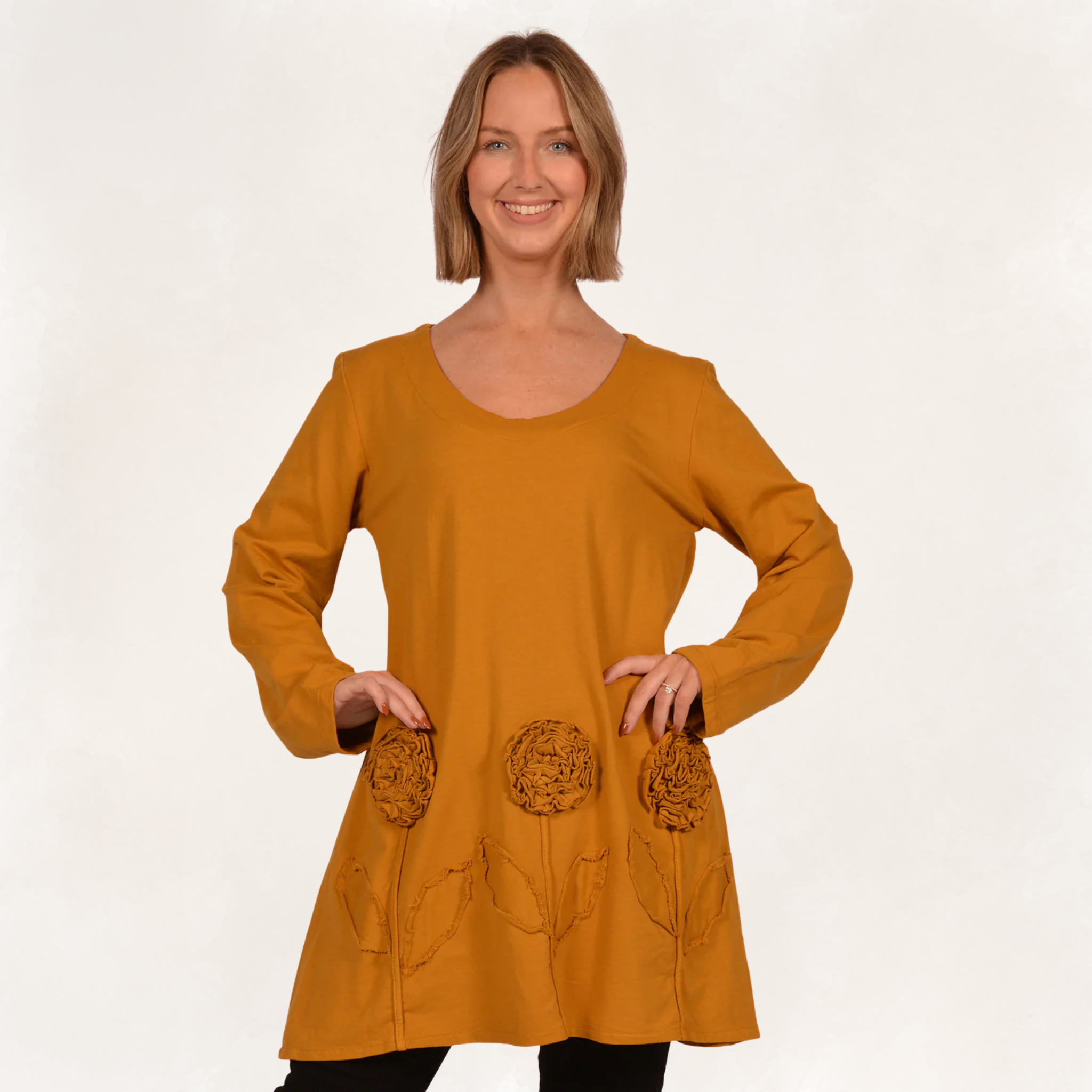Rose Applique Tunic