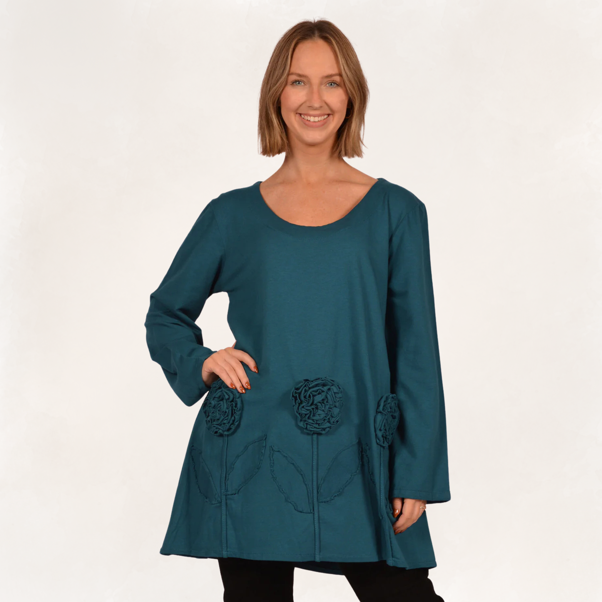 Rose Applique Tunic