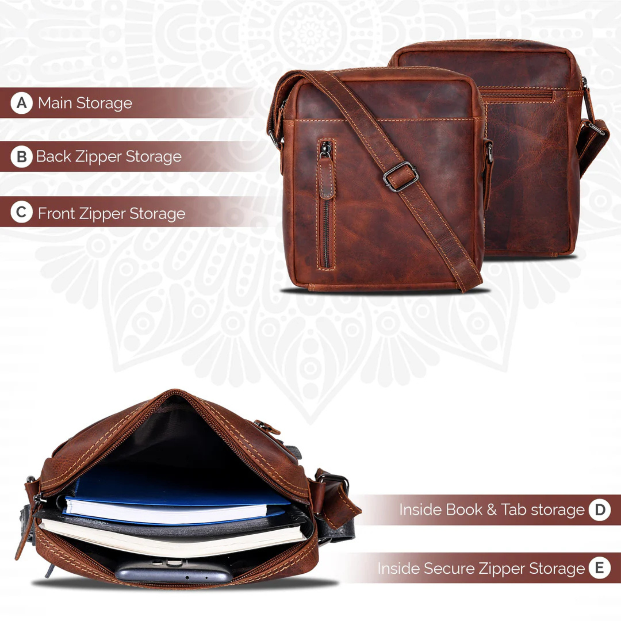 Dallas Leather Shoulder Bag