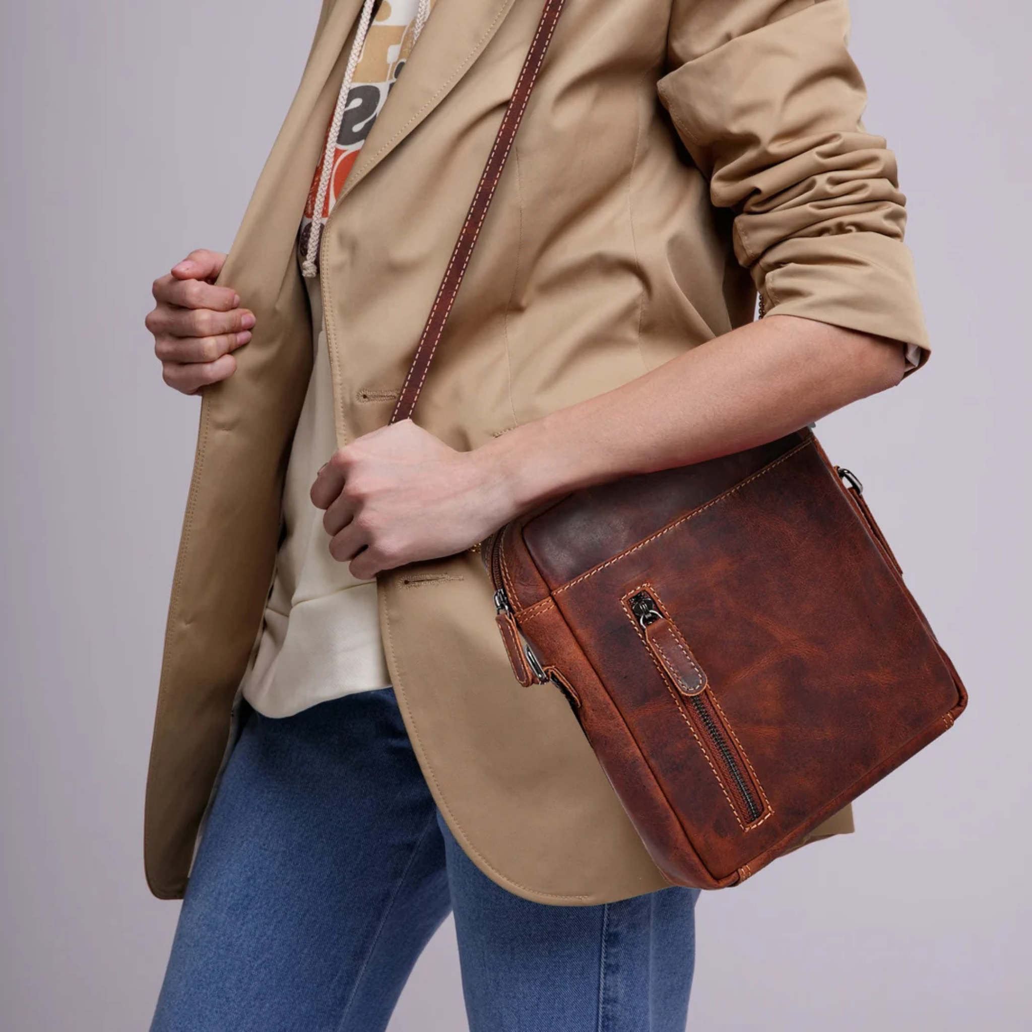 Dallas Leather Shoulder Bag