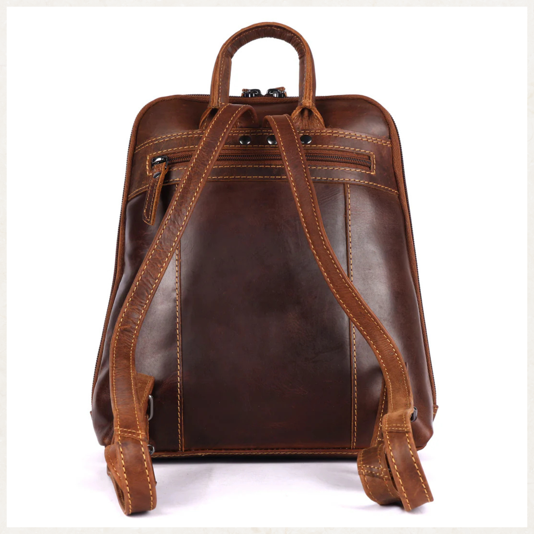 Jenna Classic Leather Backpack