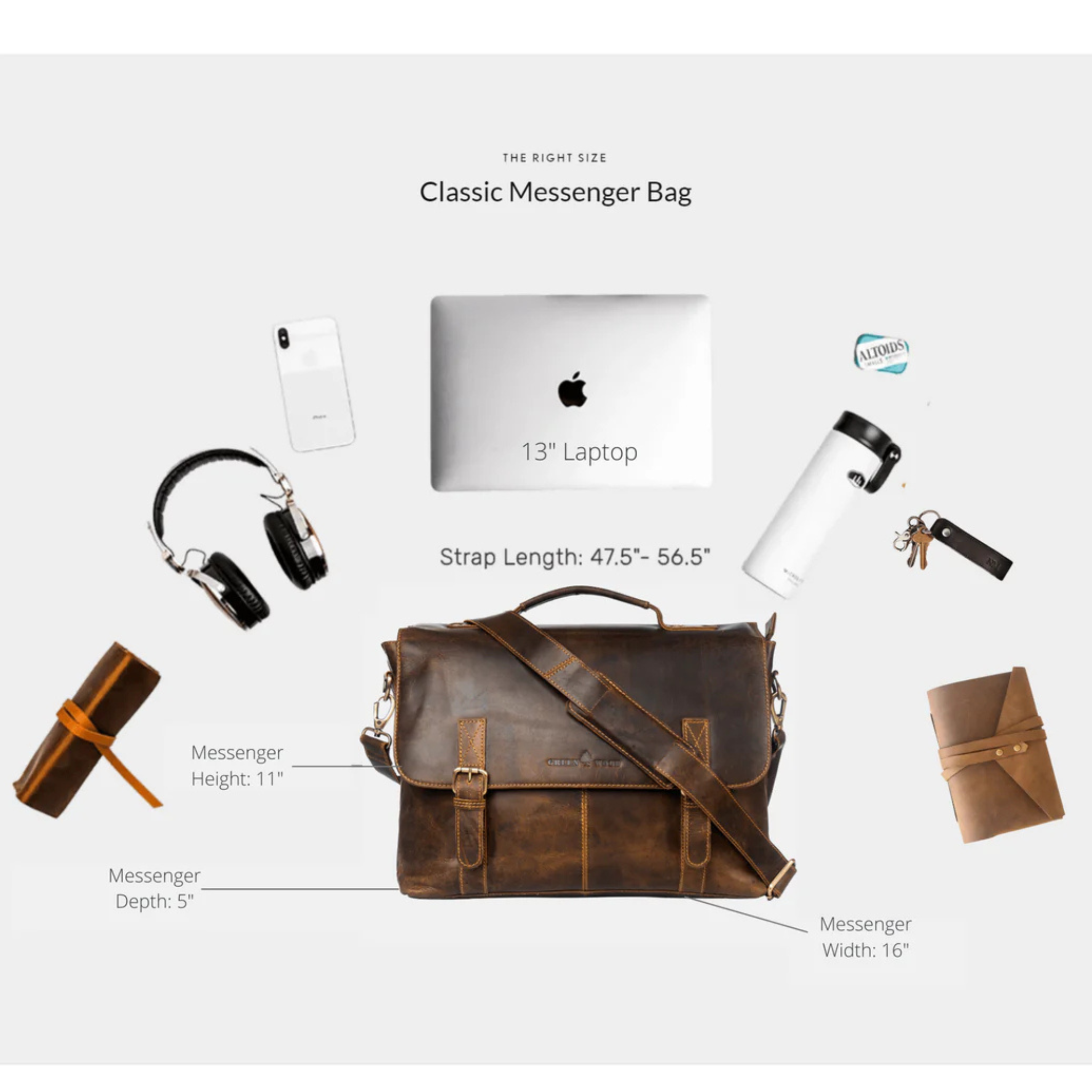 Portland Leather Laptop Bag