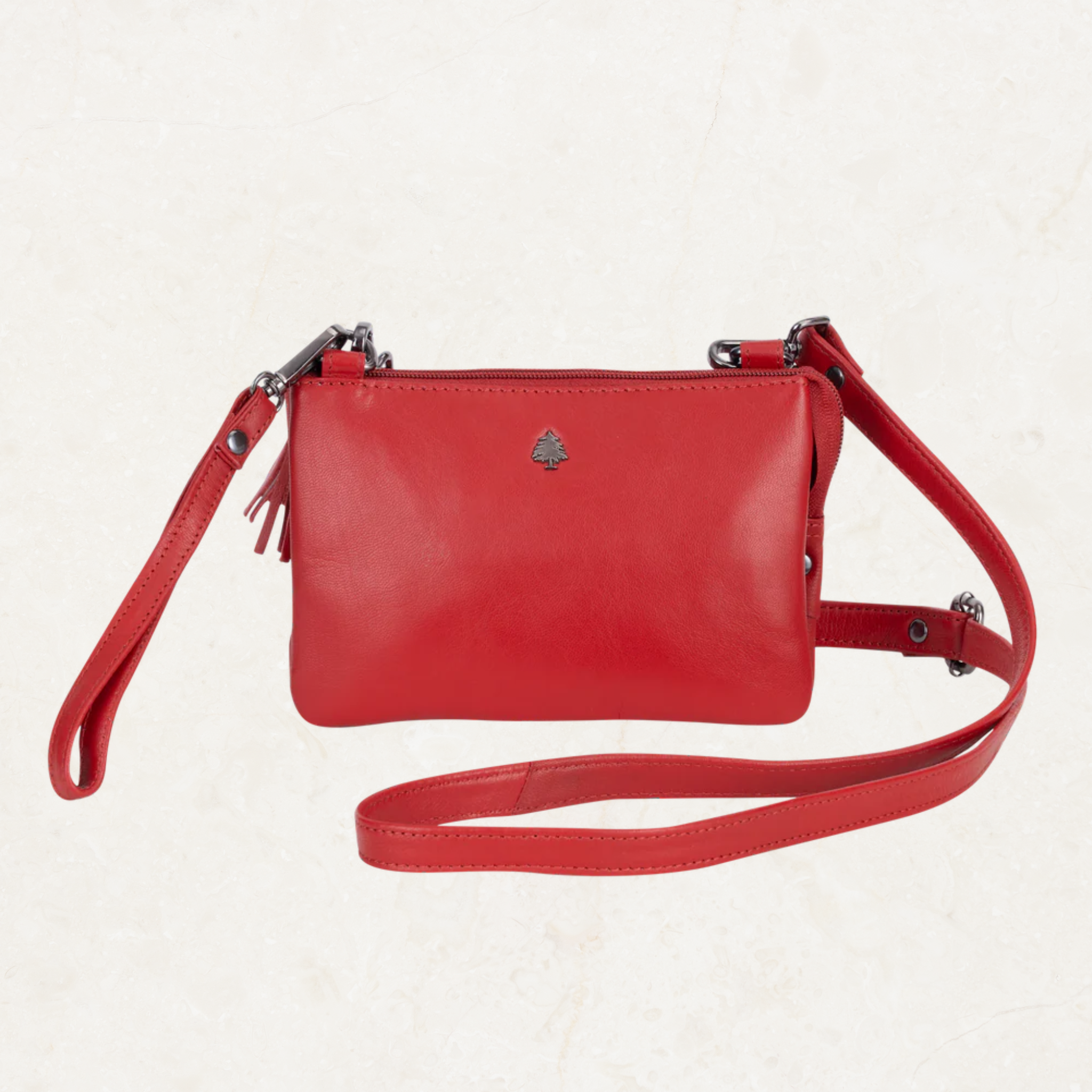 Ruby Leather Shoulder Bag