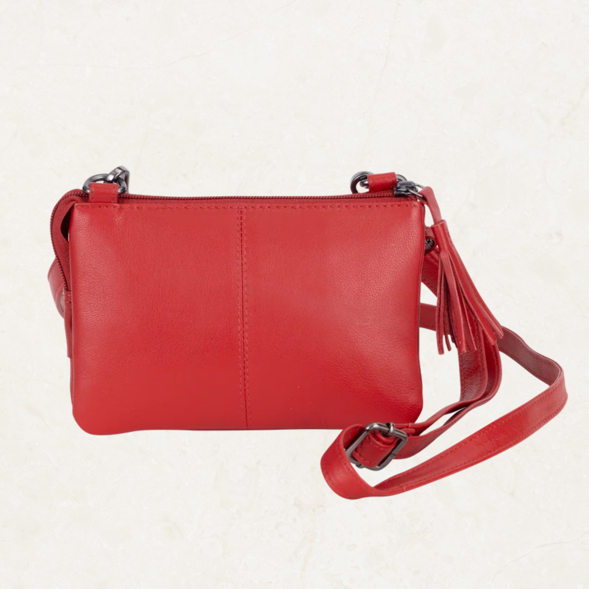 Ruby Leather Shoulder Bag