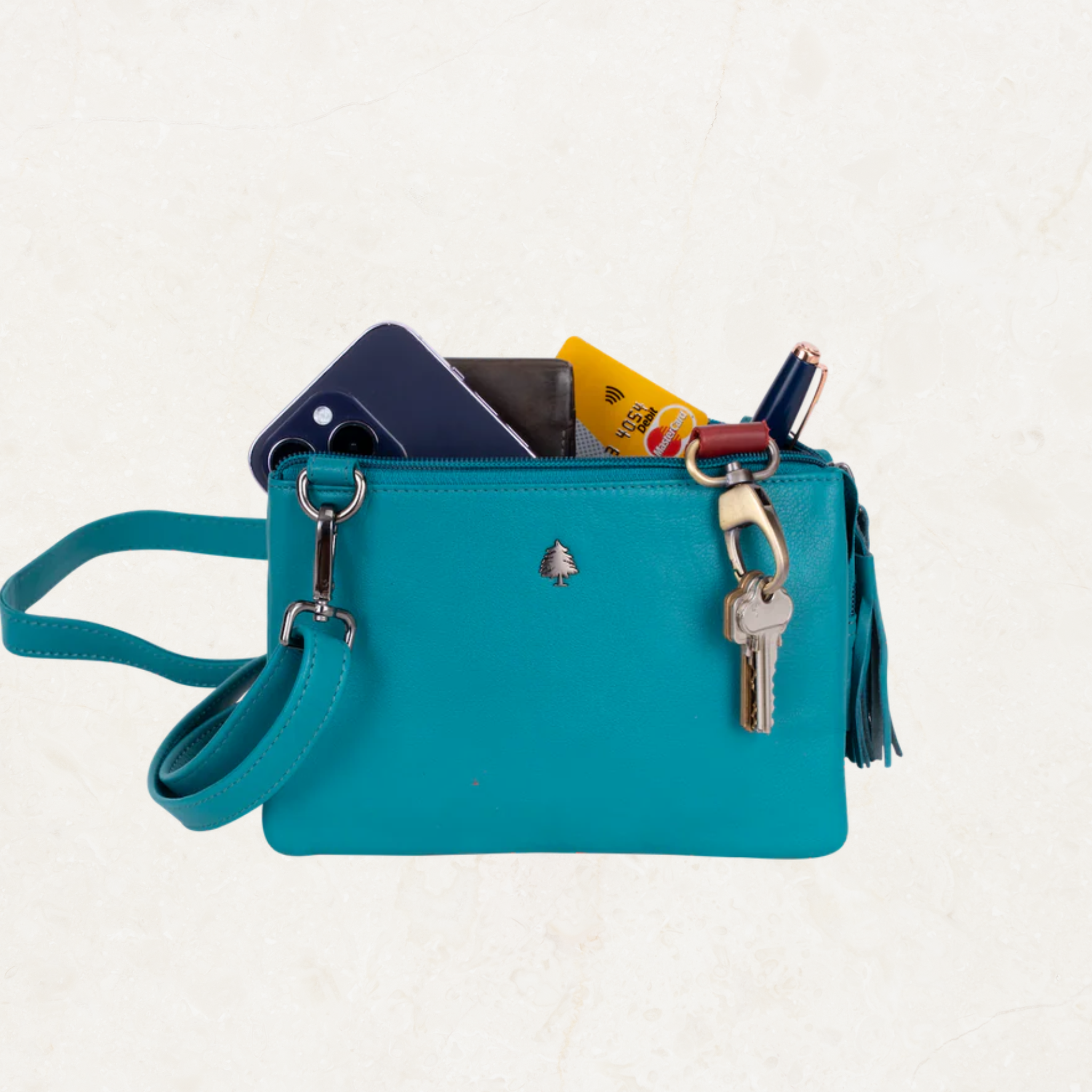 Ruby Leather Shoulder Bag