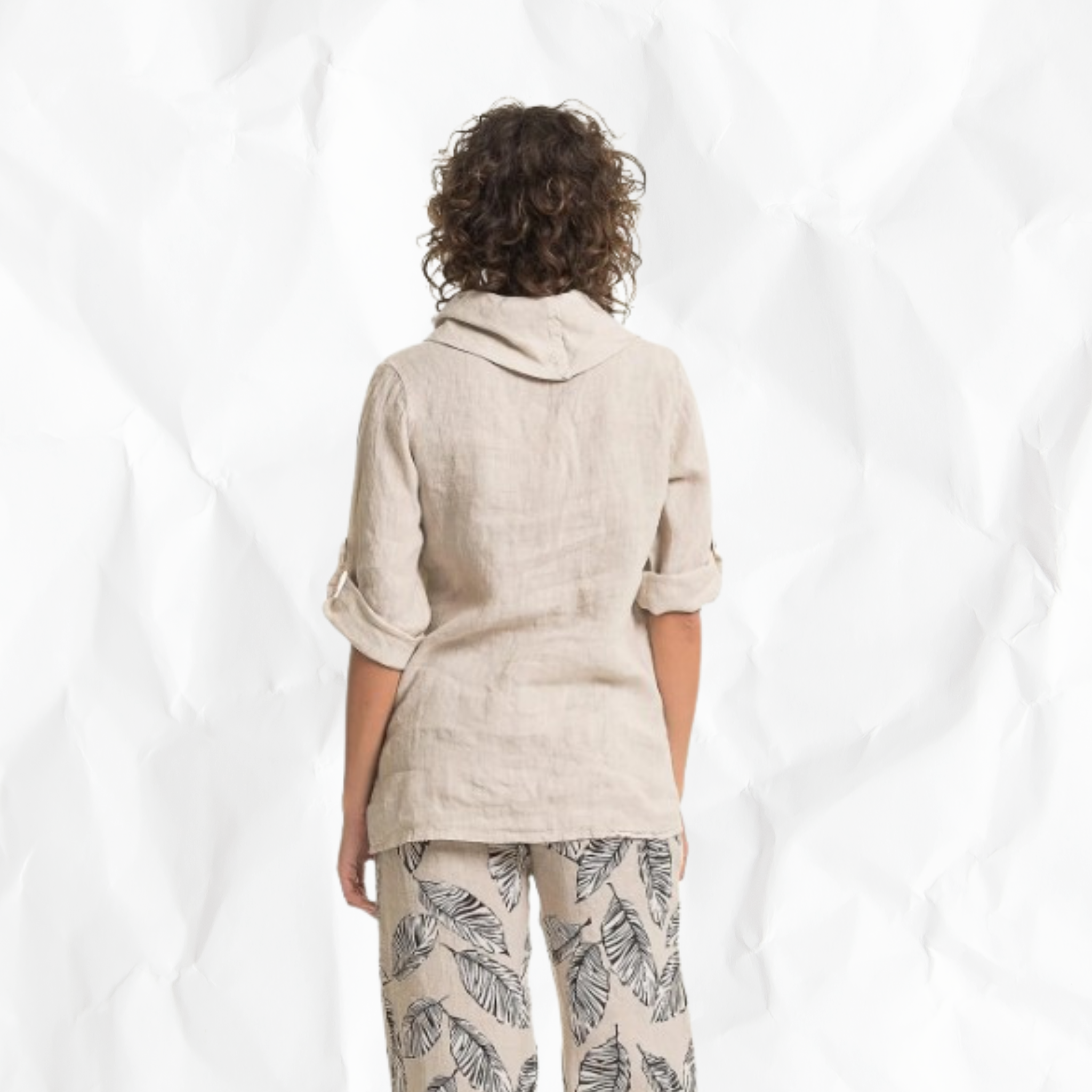 French Linen Cowl Tunic