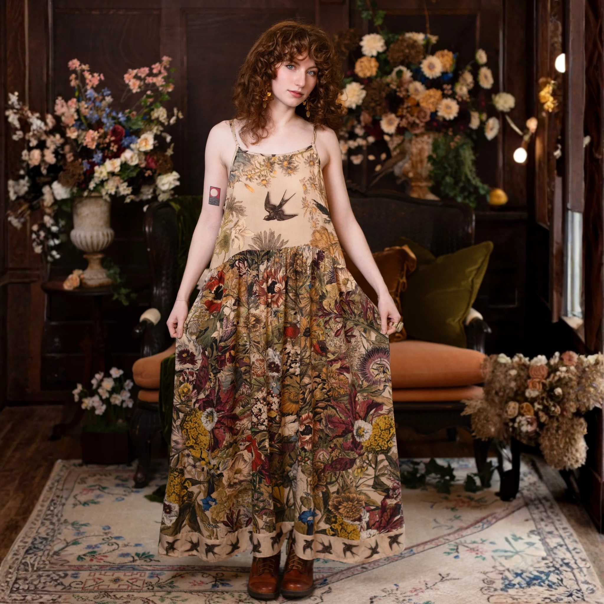 Golden Hour Boheme Slip Dress