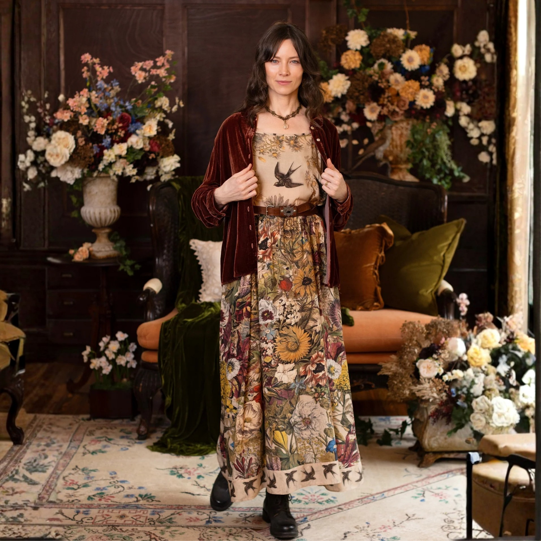 Golden Hour Boheme Slip Dress