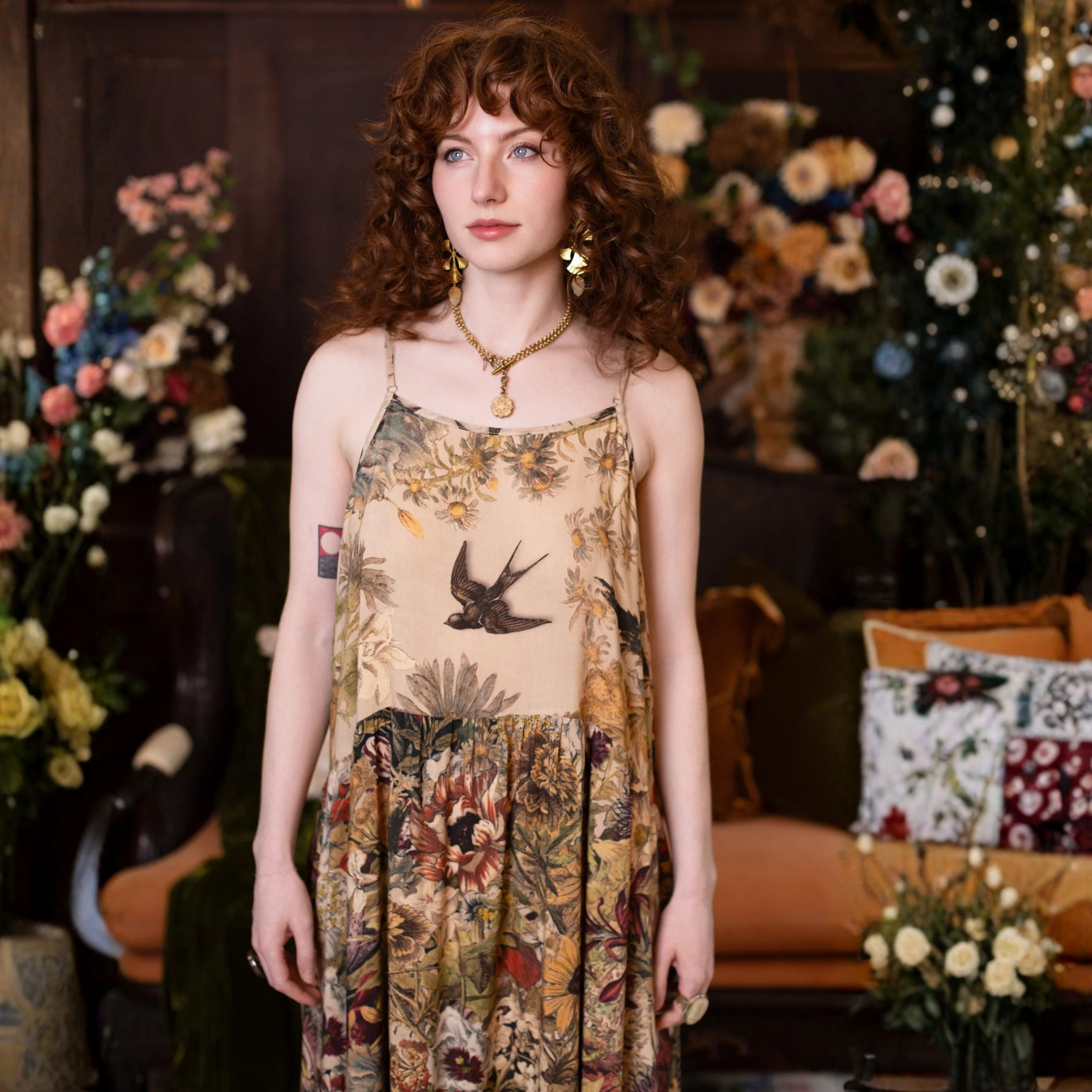 Golden Hour Boheme Slip Dress