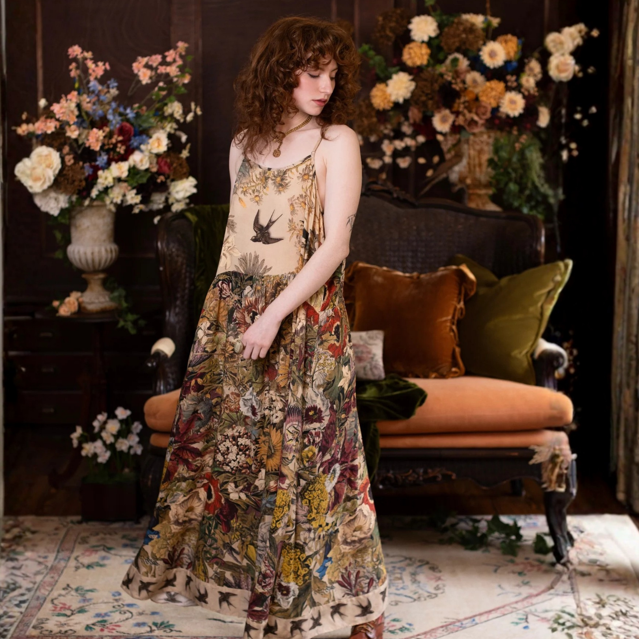 Golden Hour Boheme Slip Dress