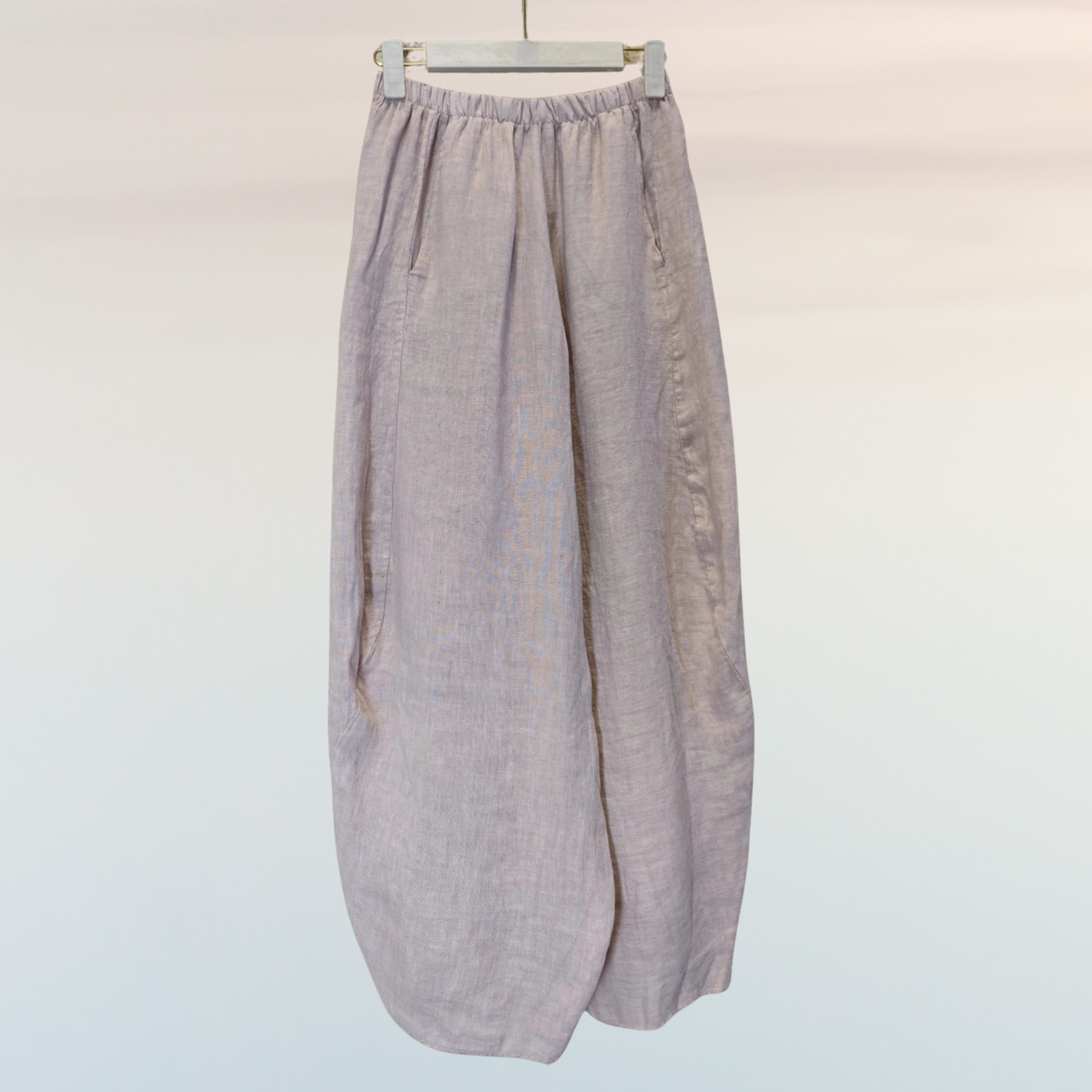 Linen Barrel Pants