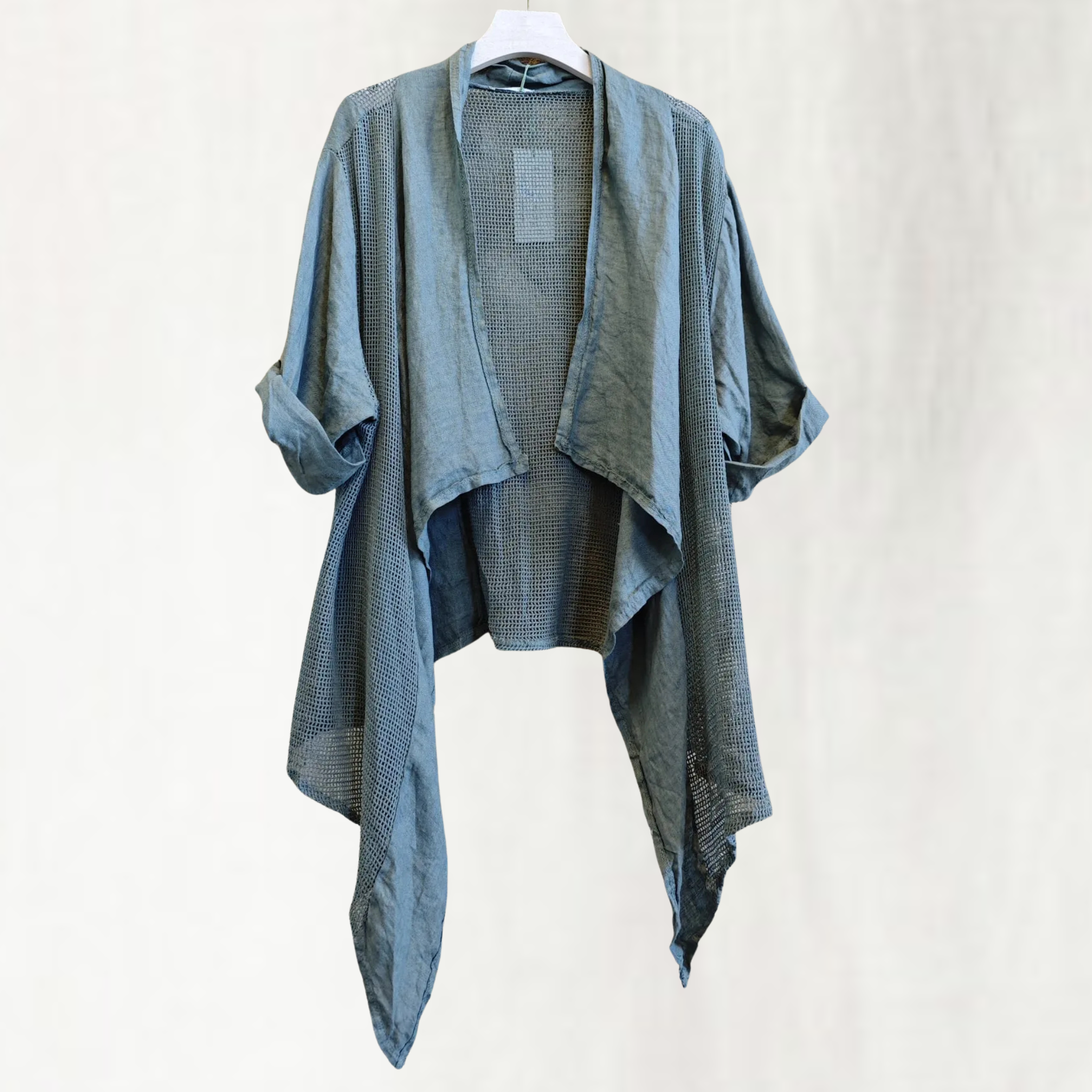 Linen Waterfall Cardigan