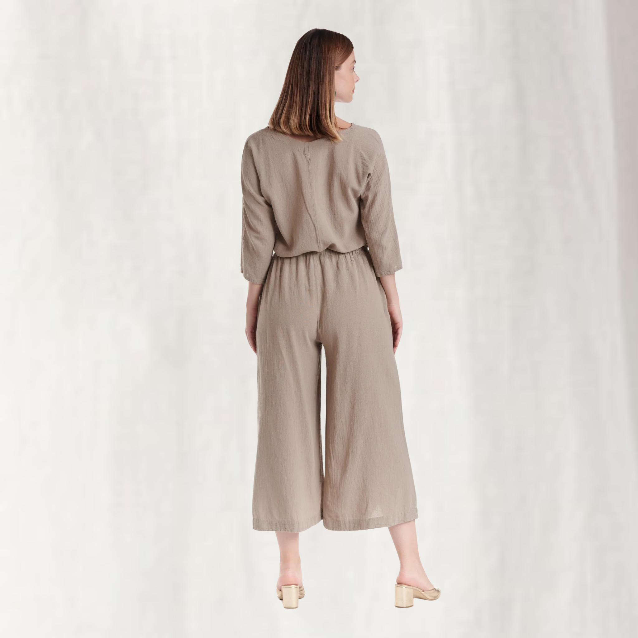 Dotty Cotton Gauze Pants