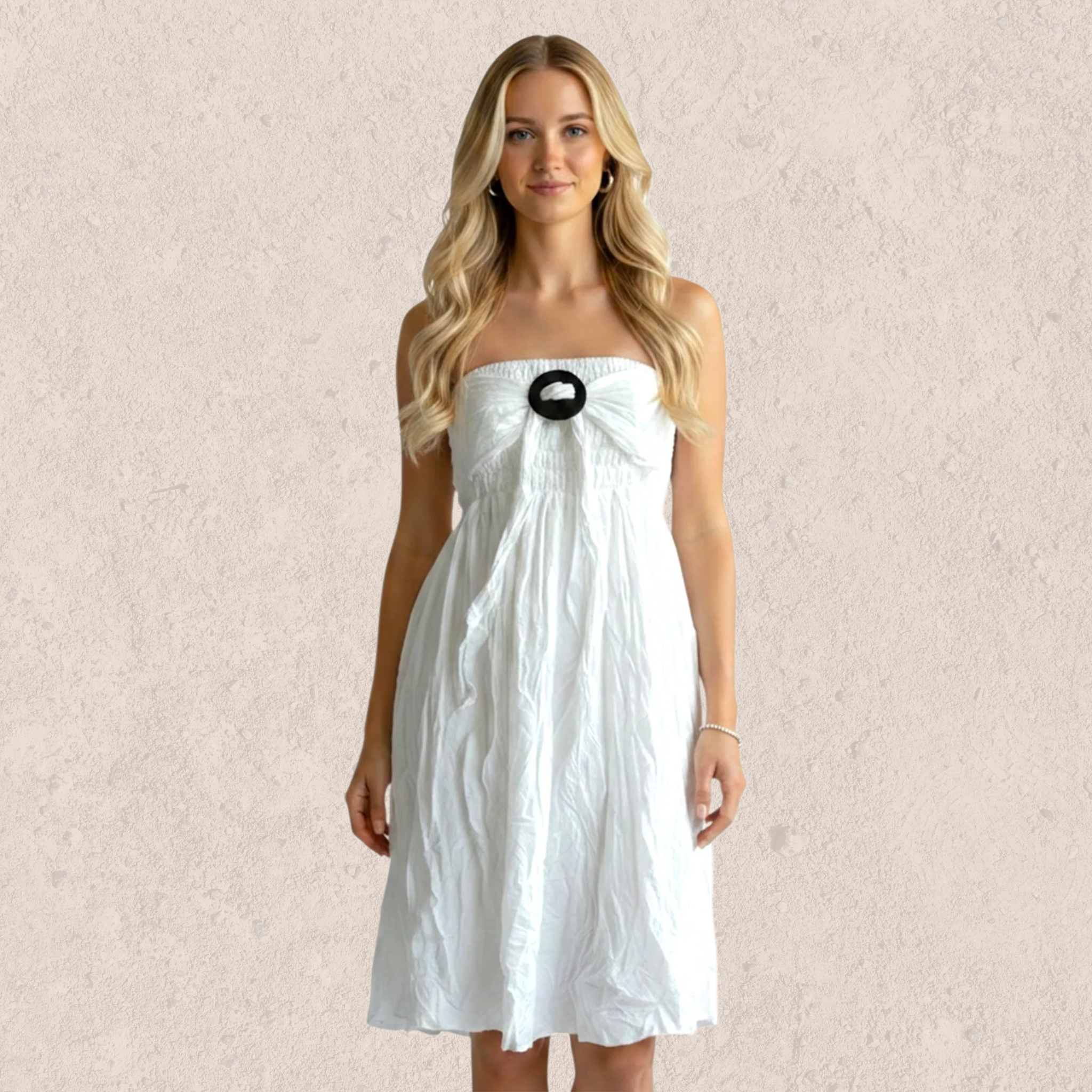Solid Meander Dress-Skirt