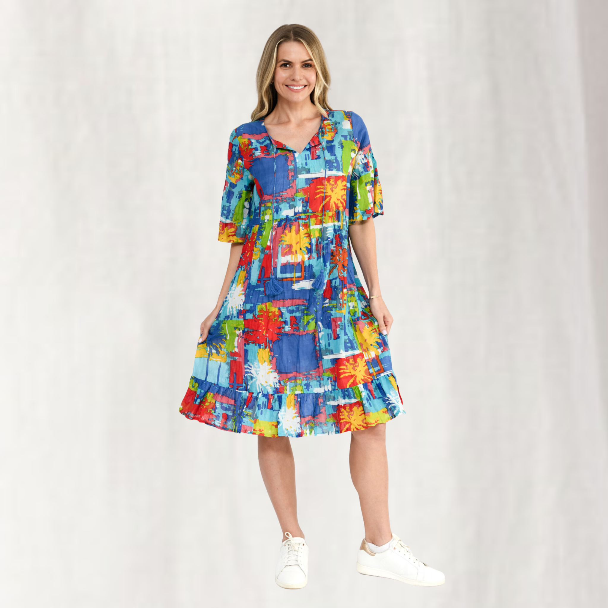 Charli Tassel Tie Dress
