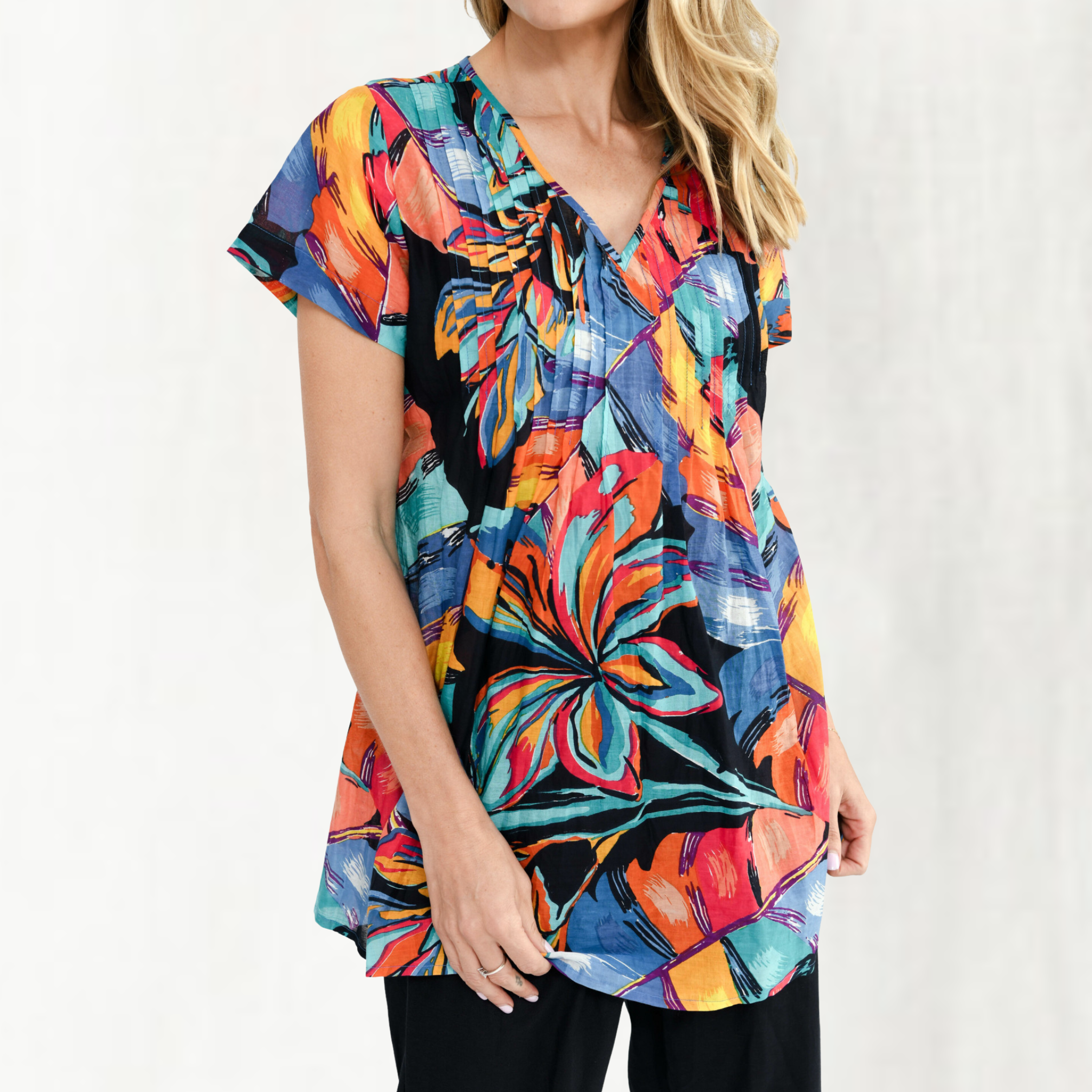 Kayla V-Neck Blouse