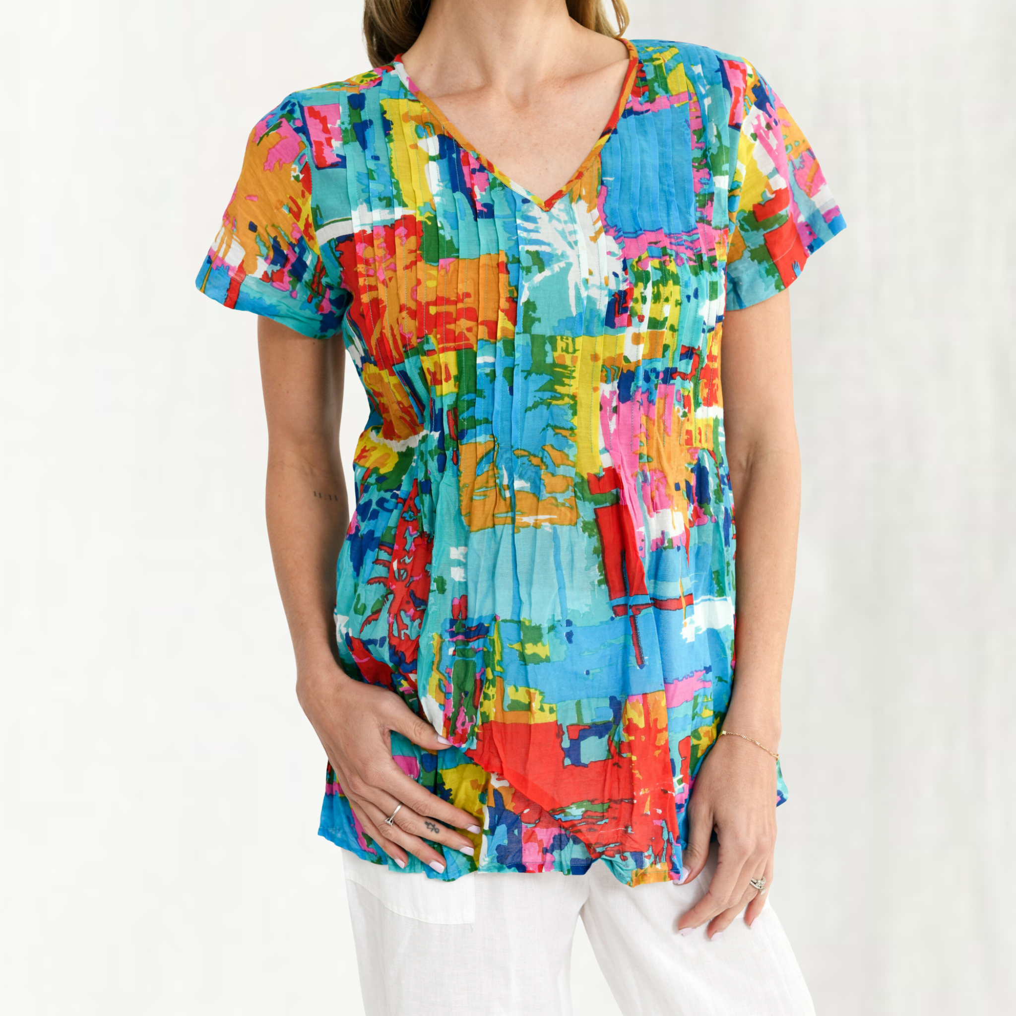 Kayla V-Neck Blouse
