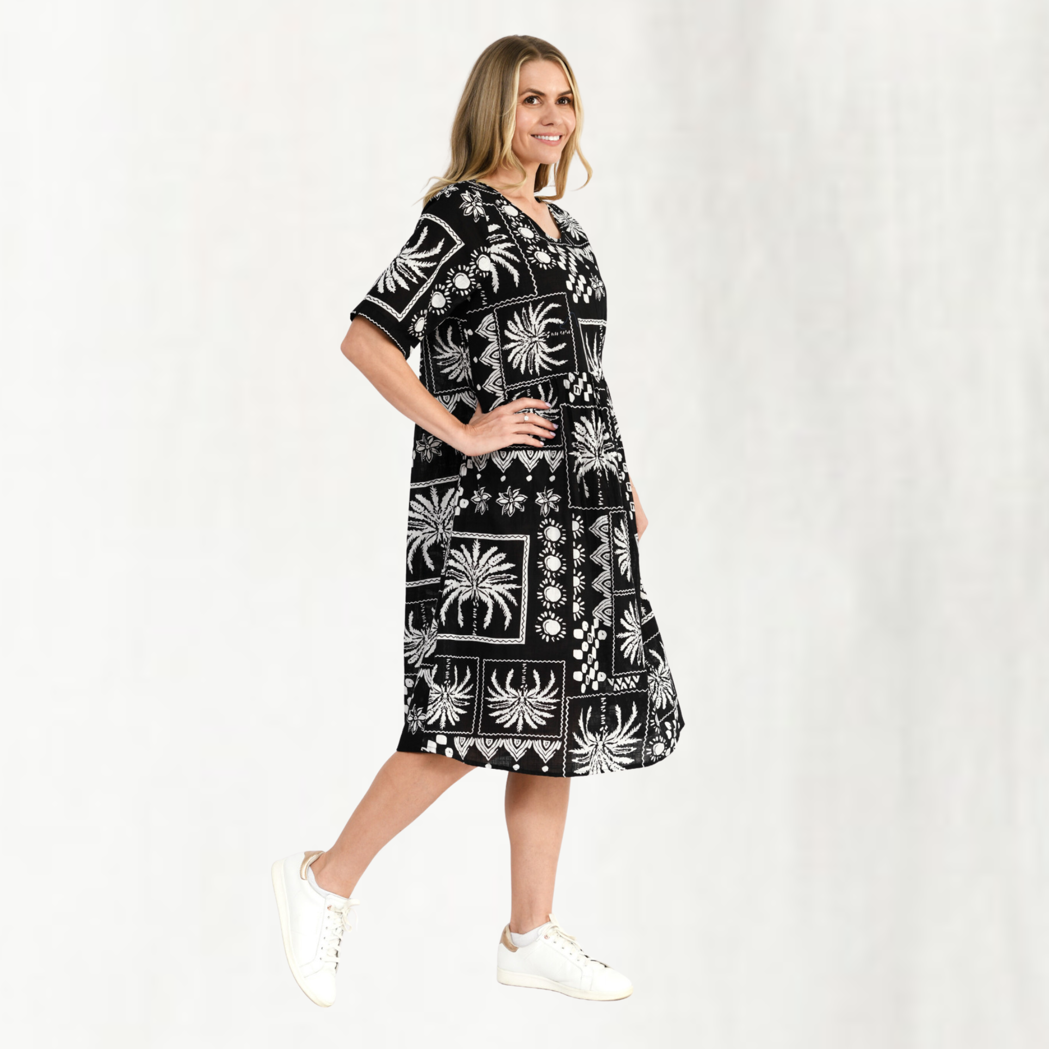 Yvonne Round Neck Dress