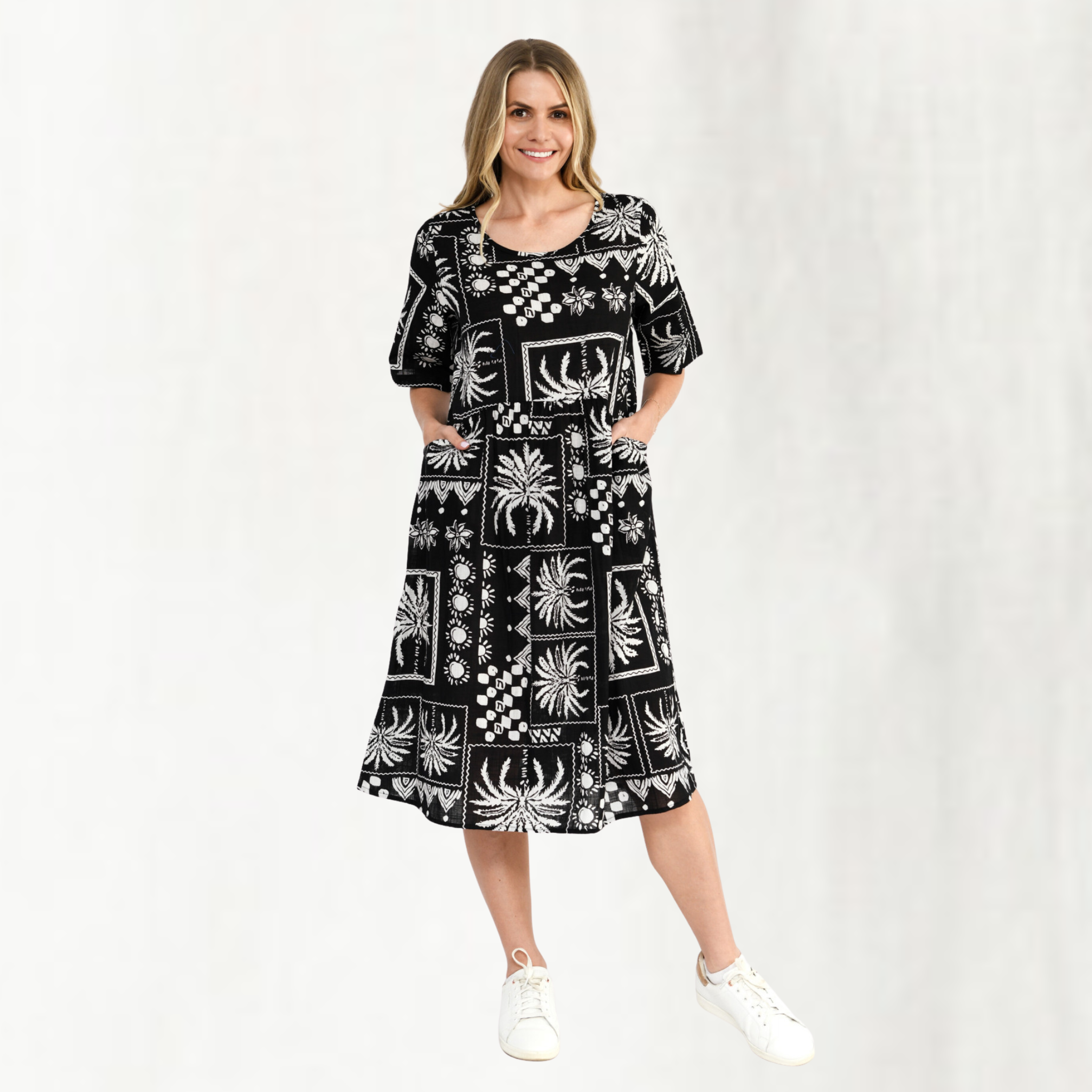 Yvonne Round Neck Dress