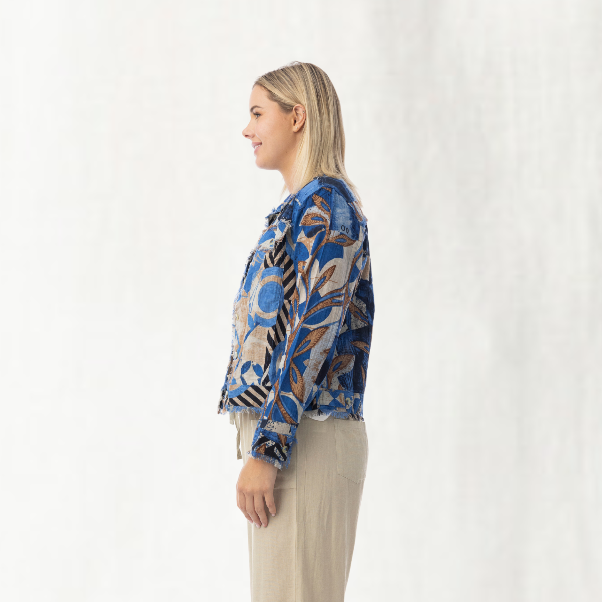 Raw Edge Short Jacket