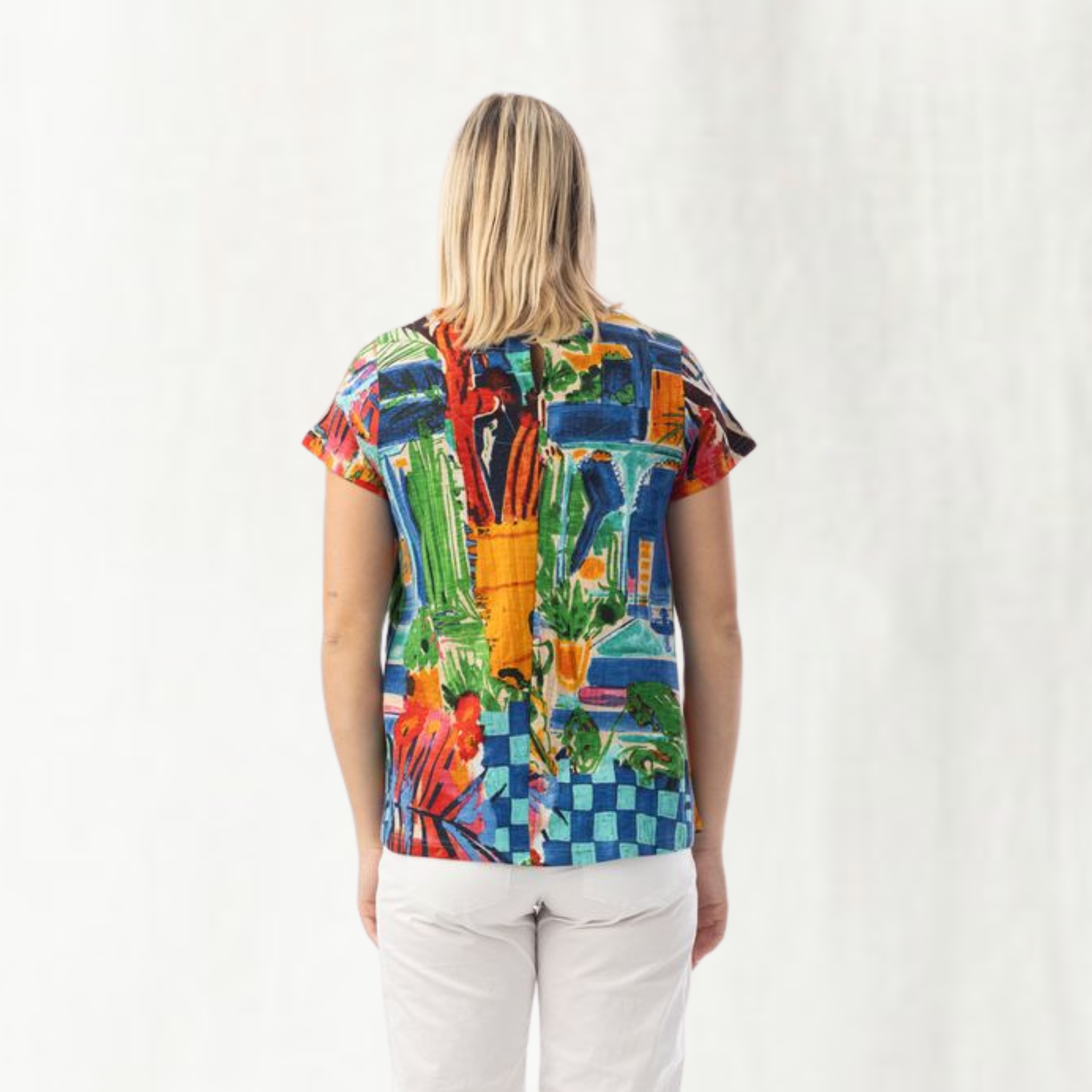 Contemporary V-Neck Short Sleeve T-Shirt
