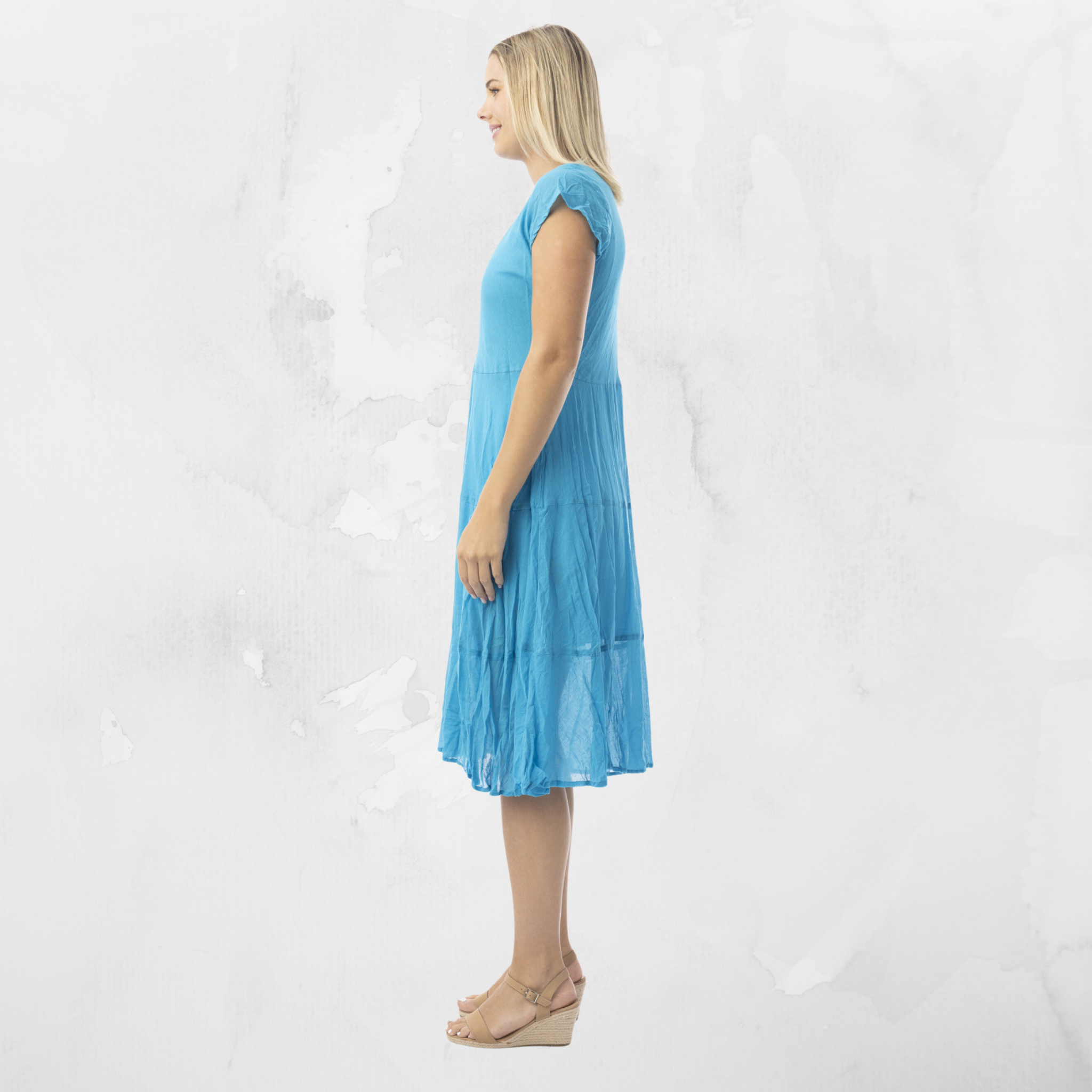 Bias Pockets Gauze Dress