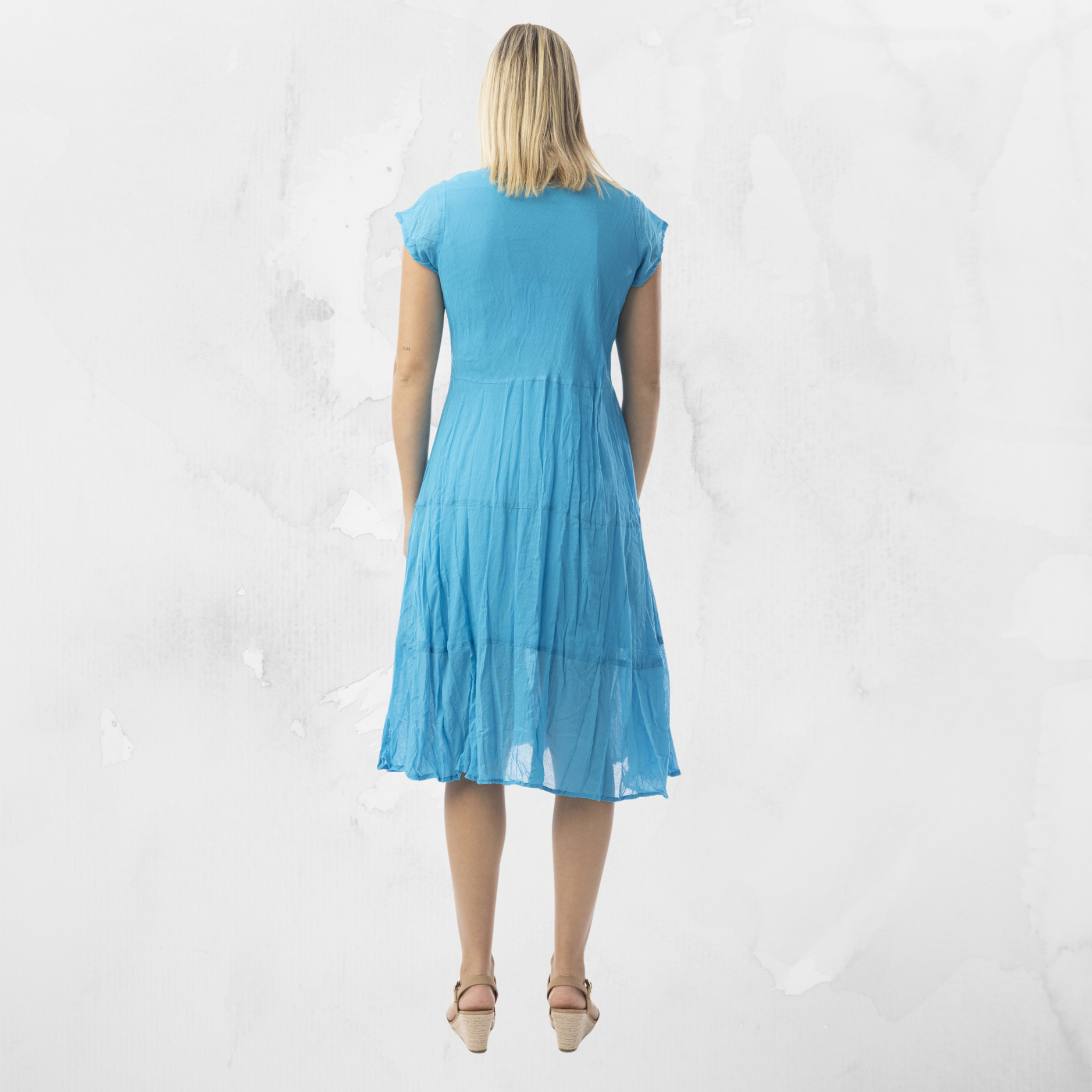 Bias Pockets Gauze Dress