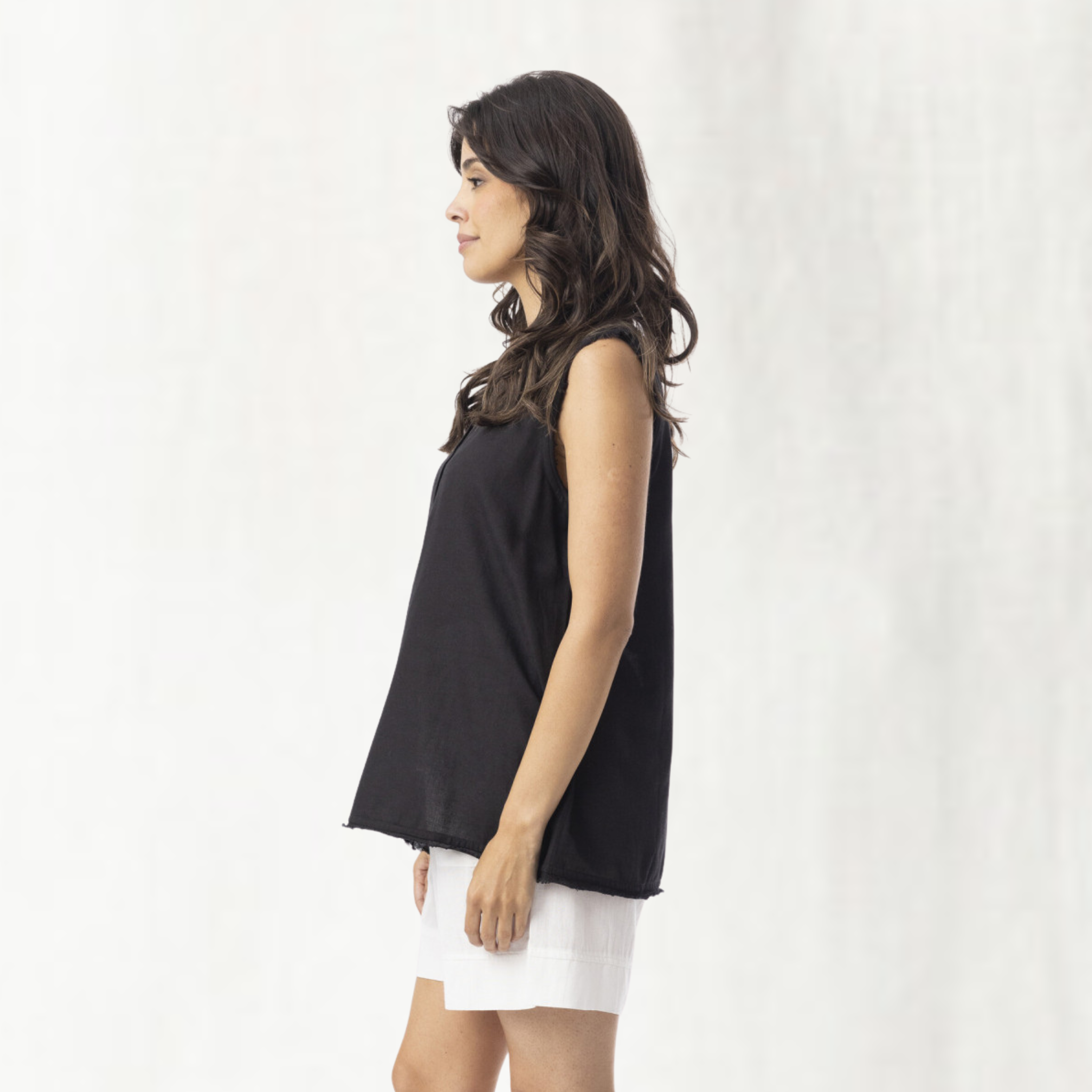 Linen Blend Cami Tank Top
