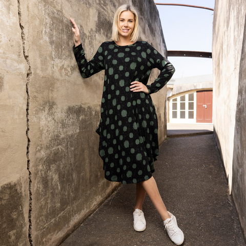 Bohemian Rhapsody Bubble Dress Fig Love Clothing