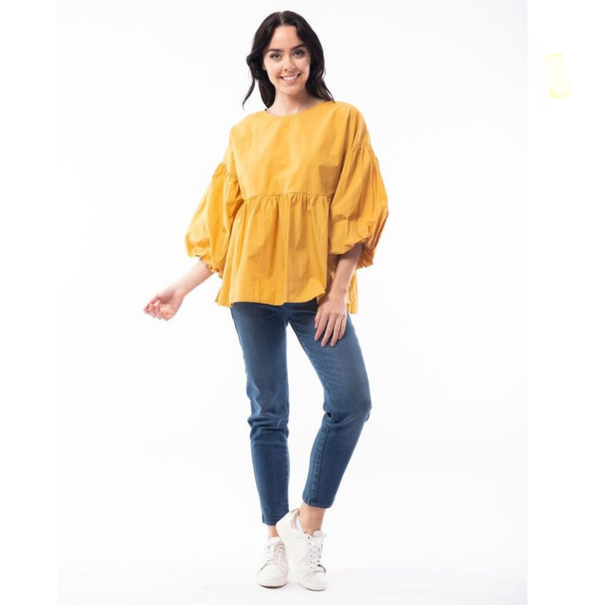 Bubble Sleeve Top