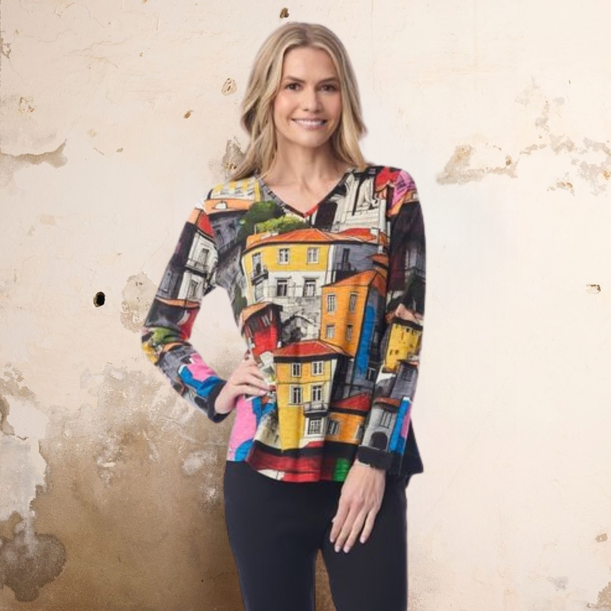 Contemporary V-Neck T-Shirt