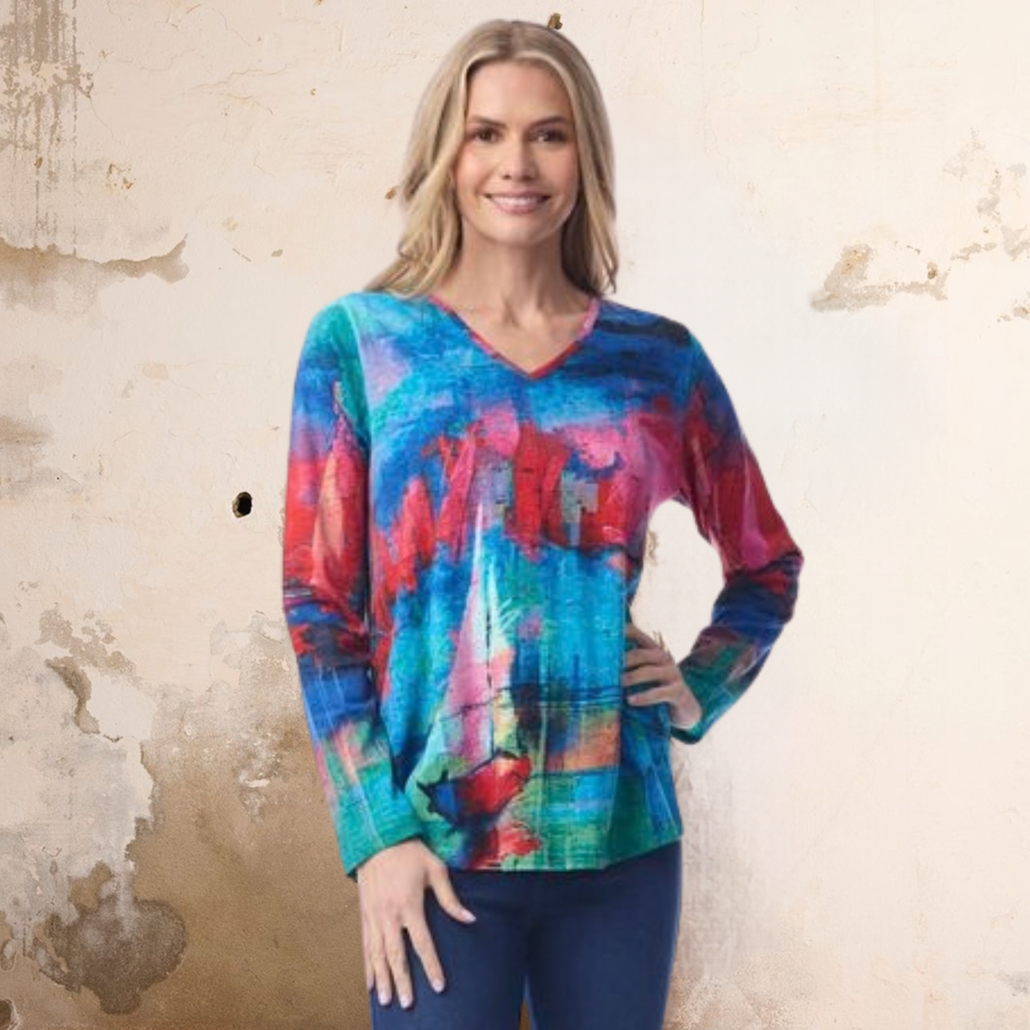 Contemporary V-Neck T-Shirt