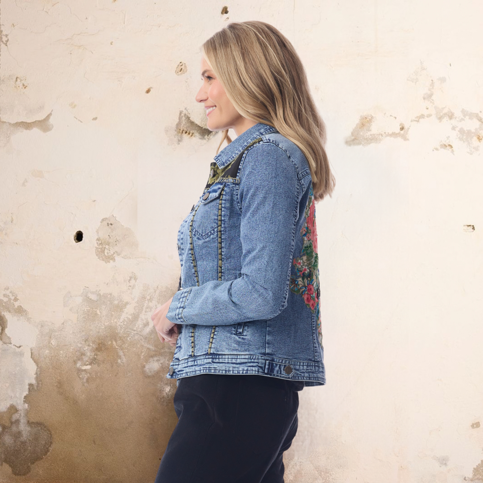 Embroidered Denim Jacket