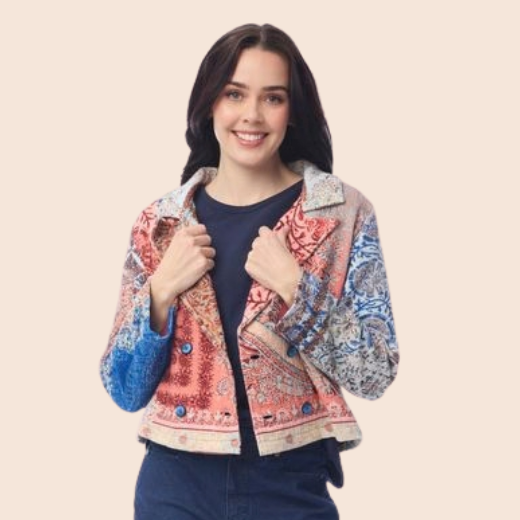 Cropped Cotton Jacket