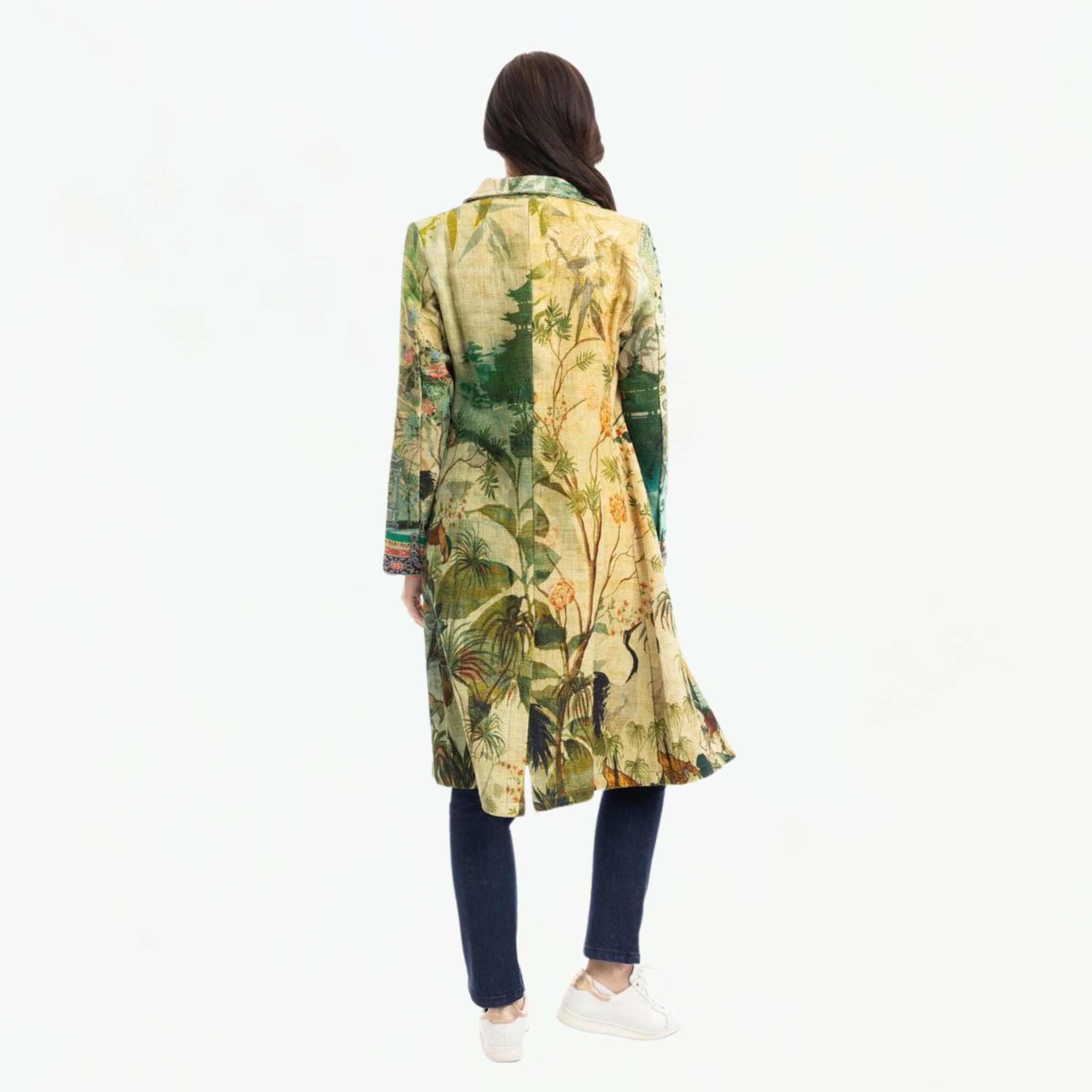 Long Cotton Weave Jacket