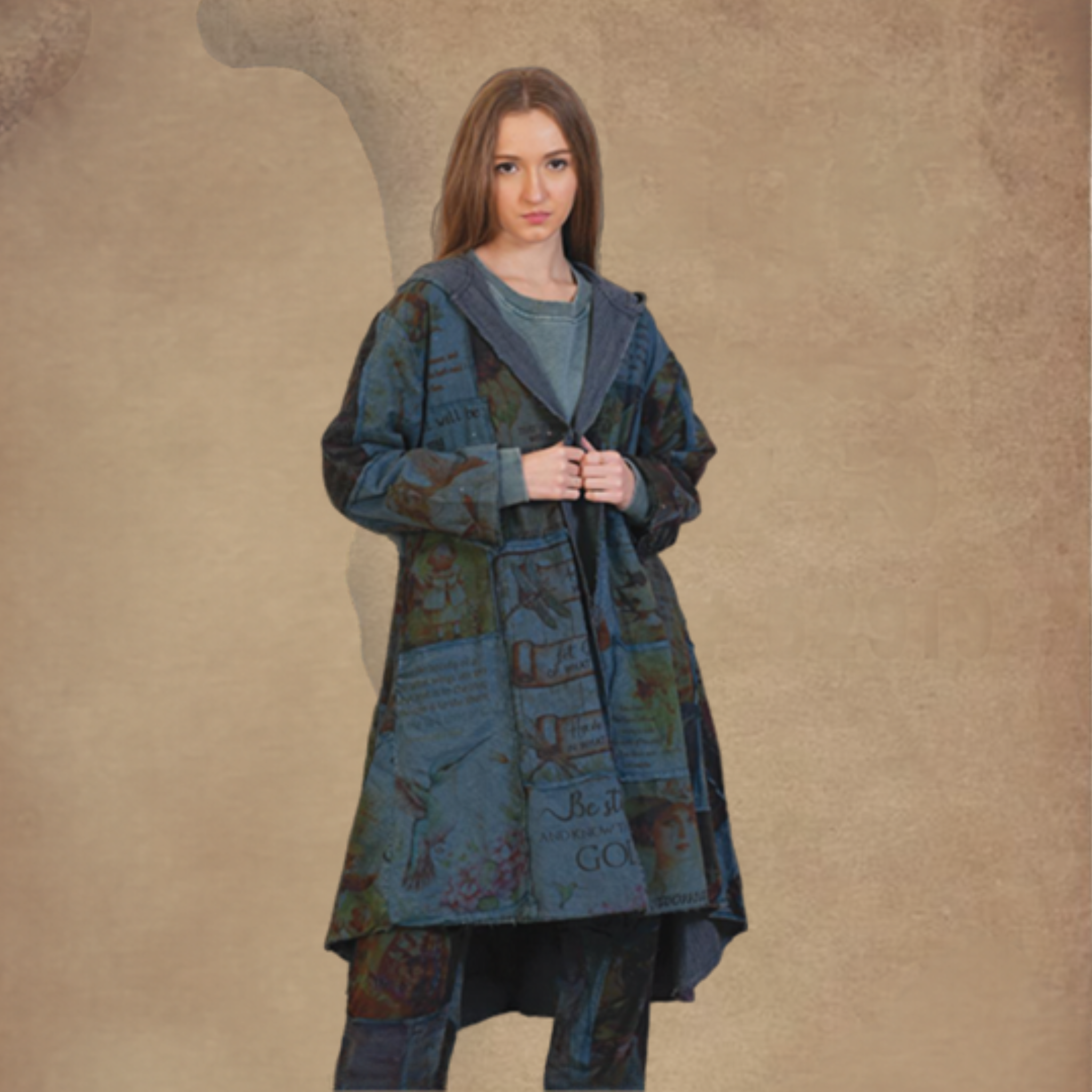 Hooded Patchwork Jacket