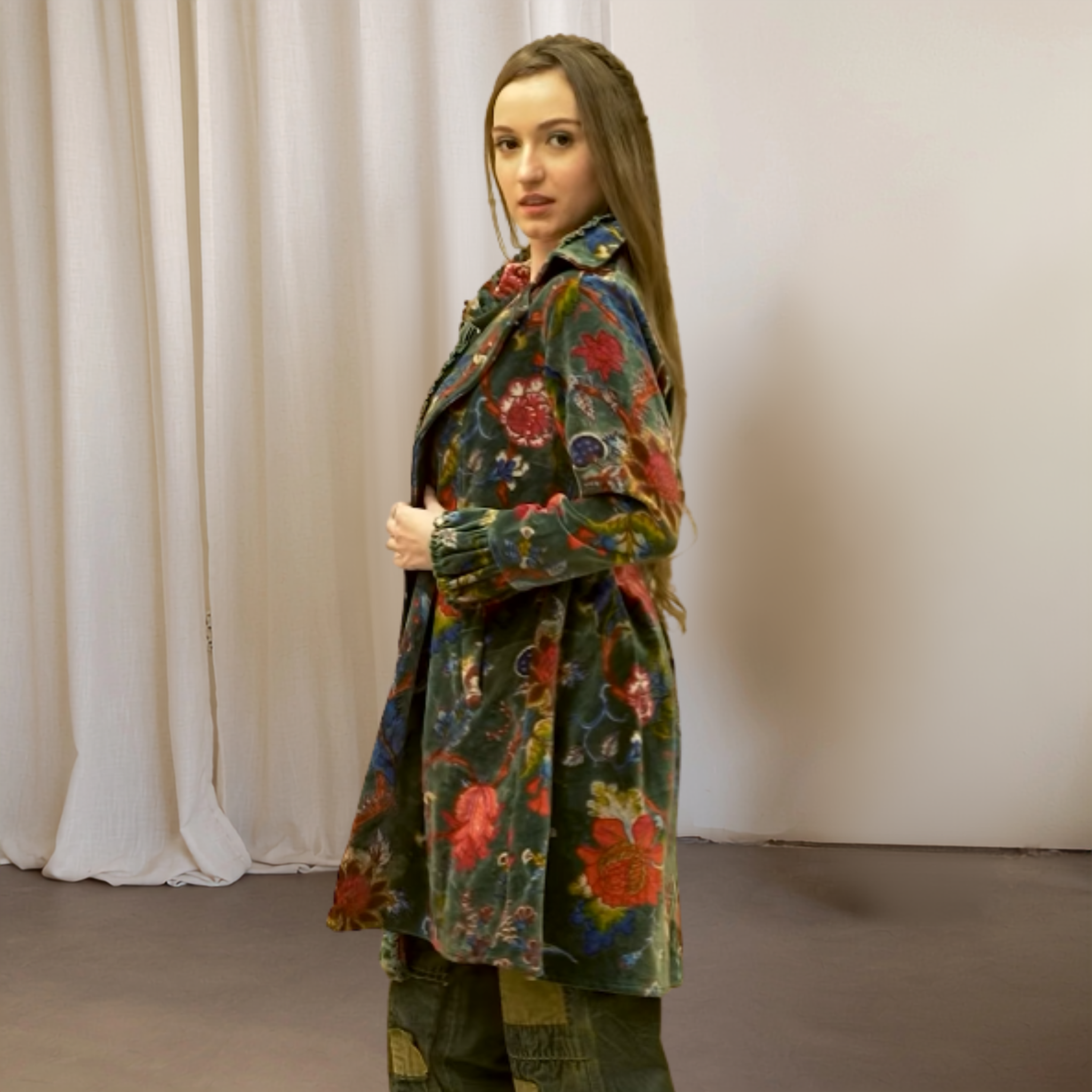 A-Line Velvet Jacket
